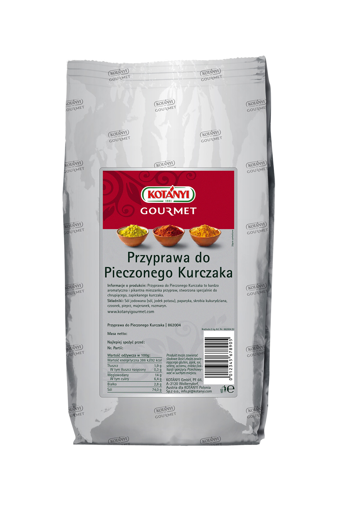 Kotanyi Przyprawa Do Pieczonego Kurczaka 5Kg