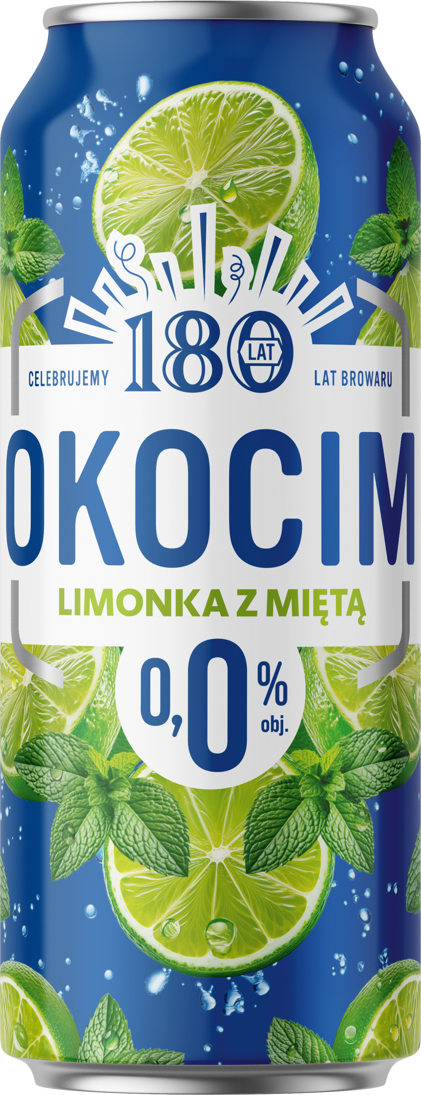 Piwo Okocim 0% Limonka Z Miętą 500 Ml Puszka Sk