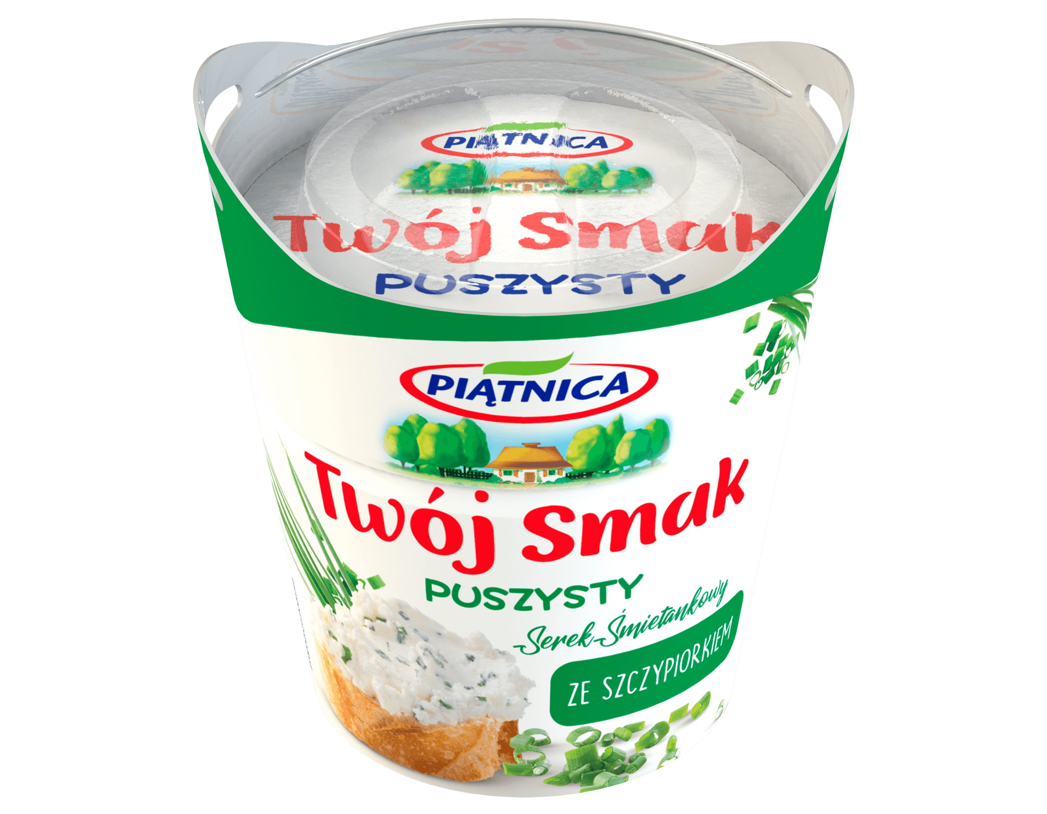Piątnica Serek Twój Smak Puszysty Ze Szczypiorkiem 150 G