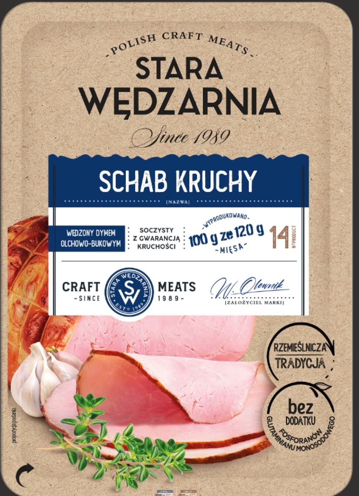 Schab Kruchy Plastry 100 G Stara Wędzarnia