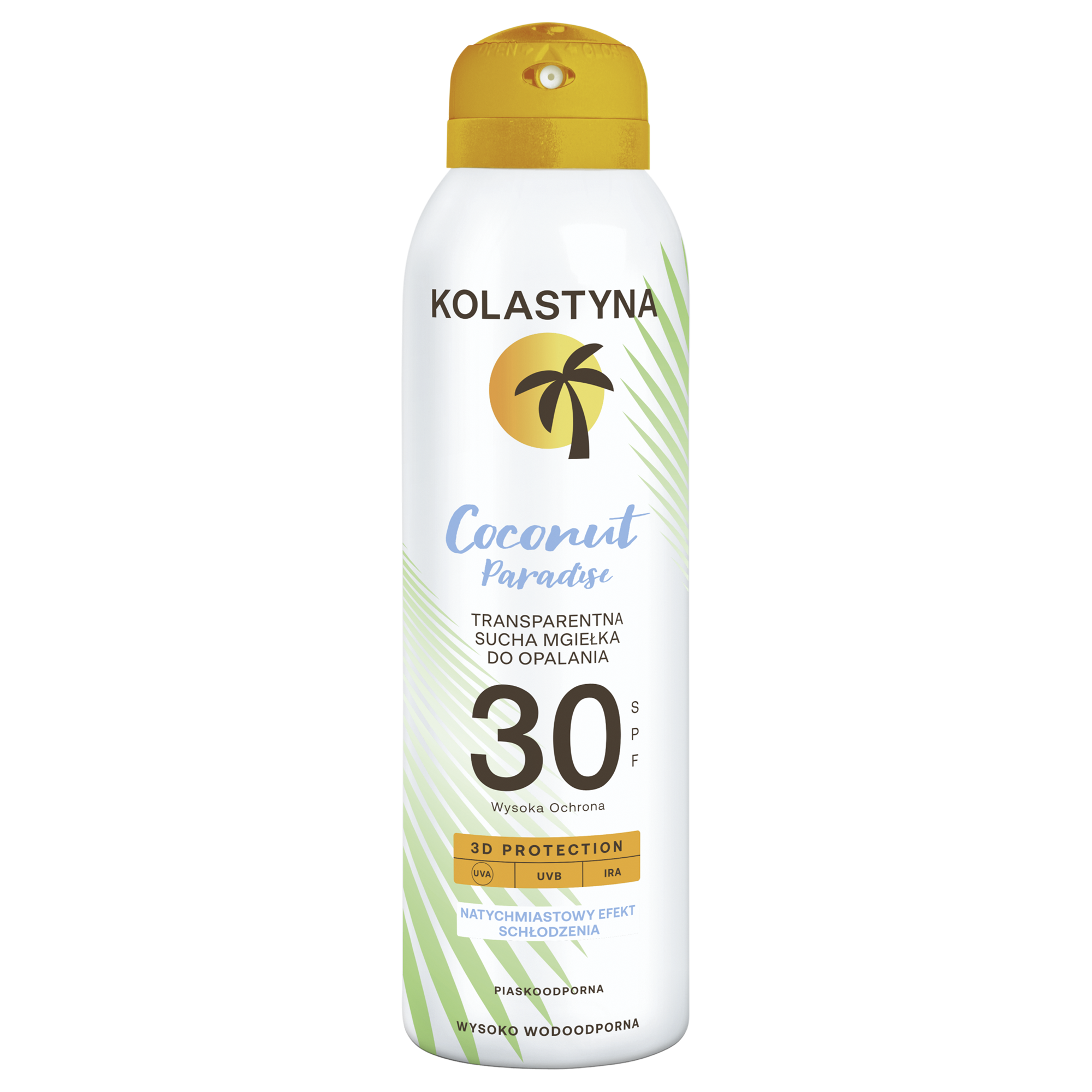 Kolastyna Coconut Paradise Transparentna Sucha Mgiełka Do Opalania Spf30 150Ml