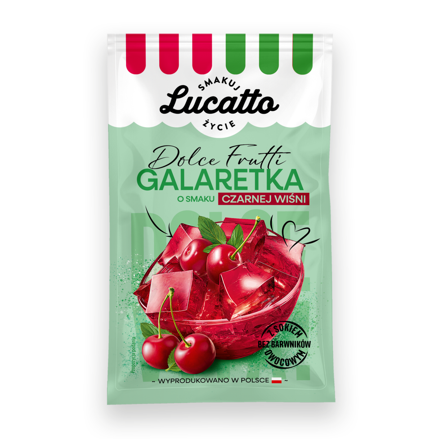 Galaretka Czarna Wiśnia Lucatto 70G