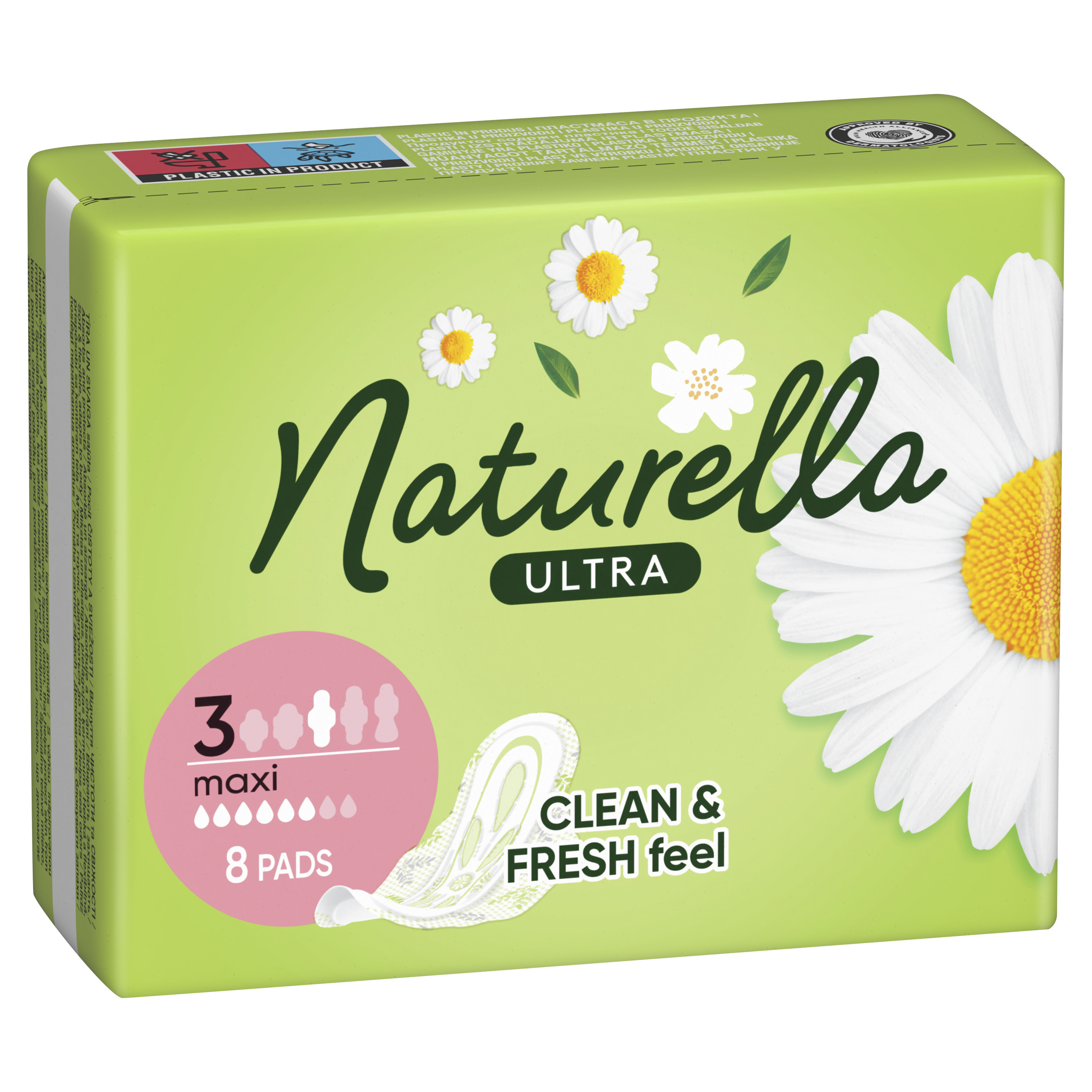 Naturella Ultra Maxi, Podpaski Ze Skrzydełkami, 8 Sztuk