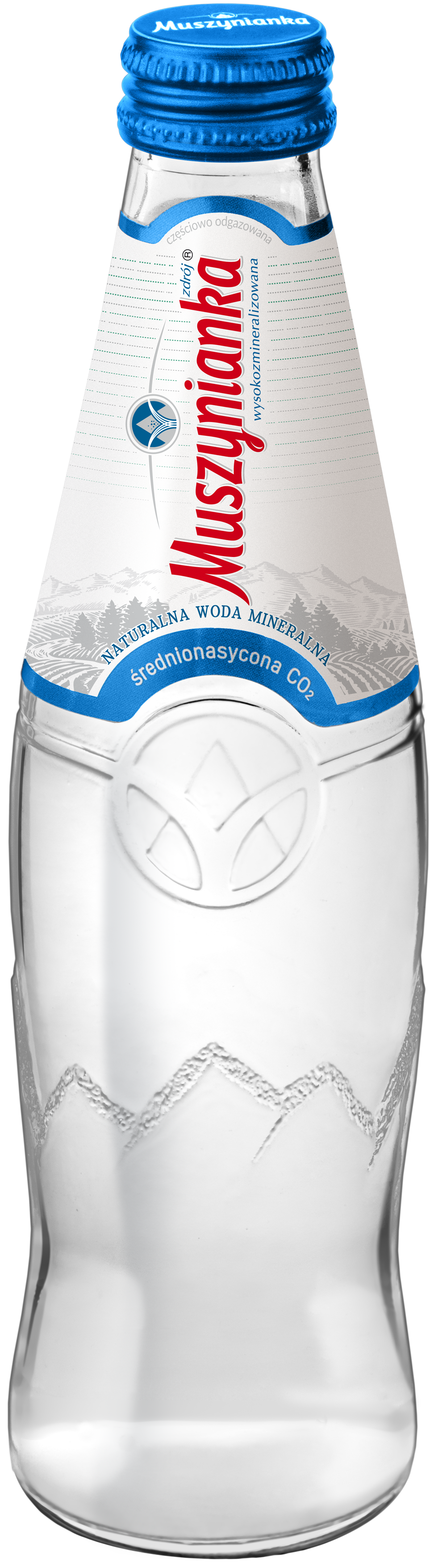Muszynianka Naturalna Woda Mineralna Średnionasycona Co2 0,3L