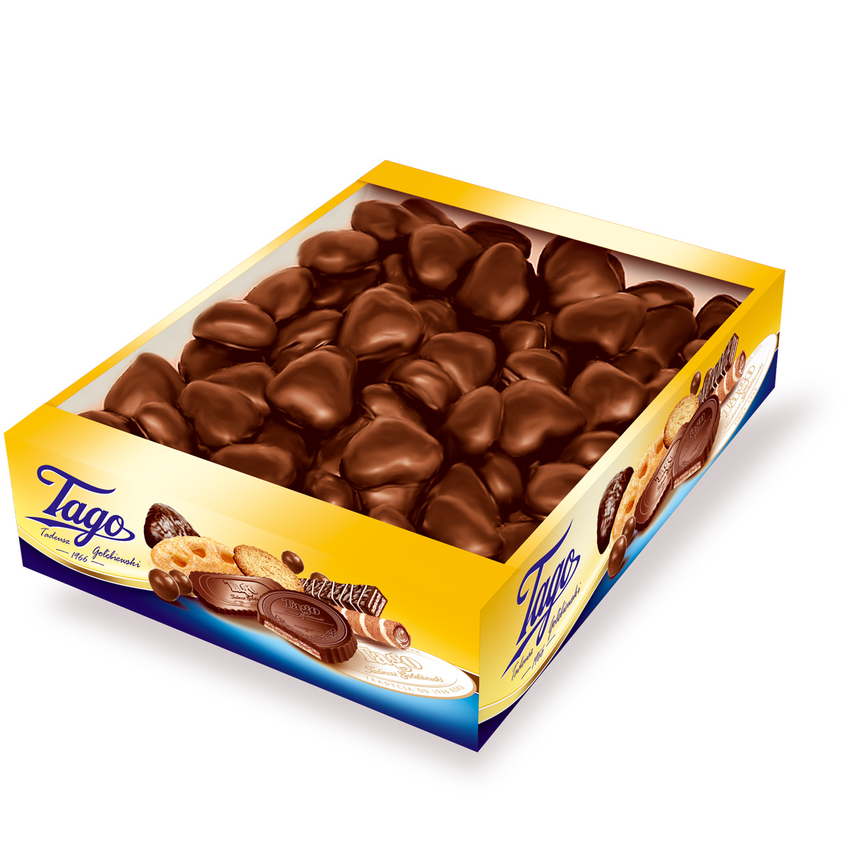 Tago Piernikowe Serca W Polewie 2,5Kg