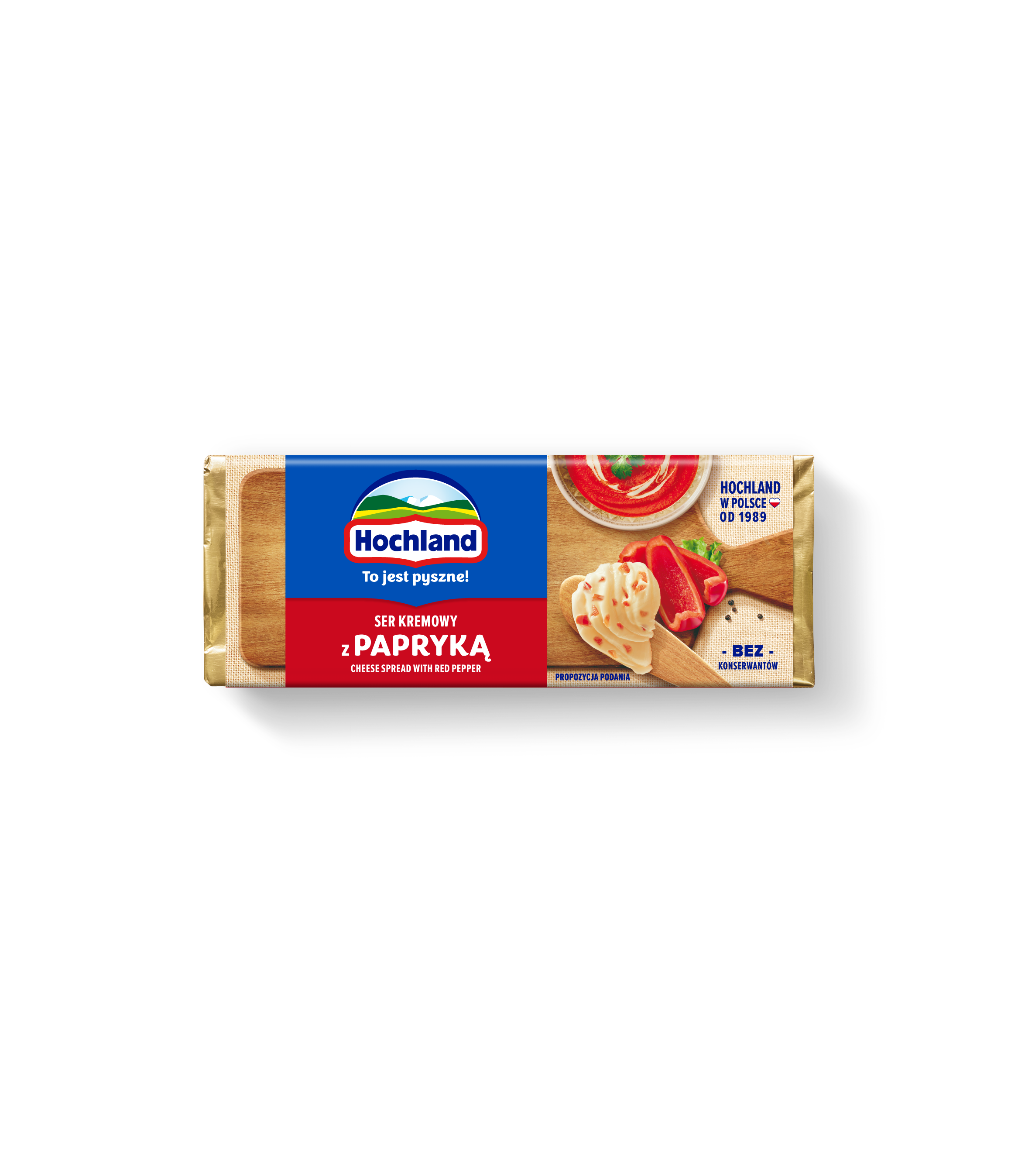 Hochland Z Papryką. Ser Kremowy Topiony W Bloczku. 90 G