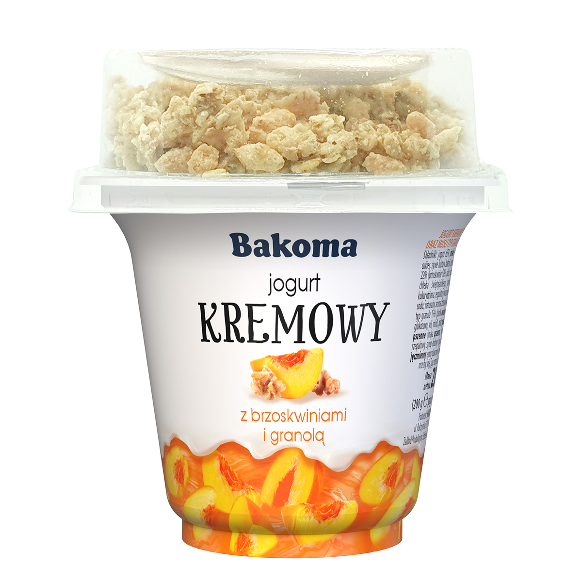 Jogurt Kremowy Brzoskwinia Z Granolą 230G