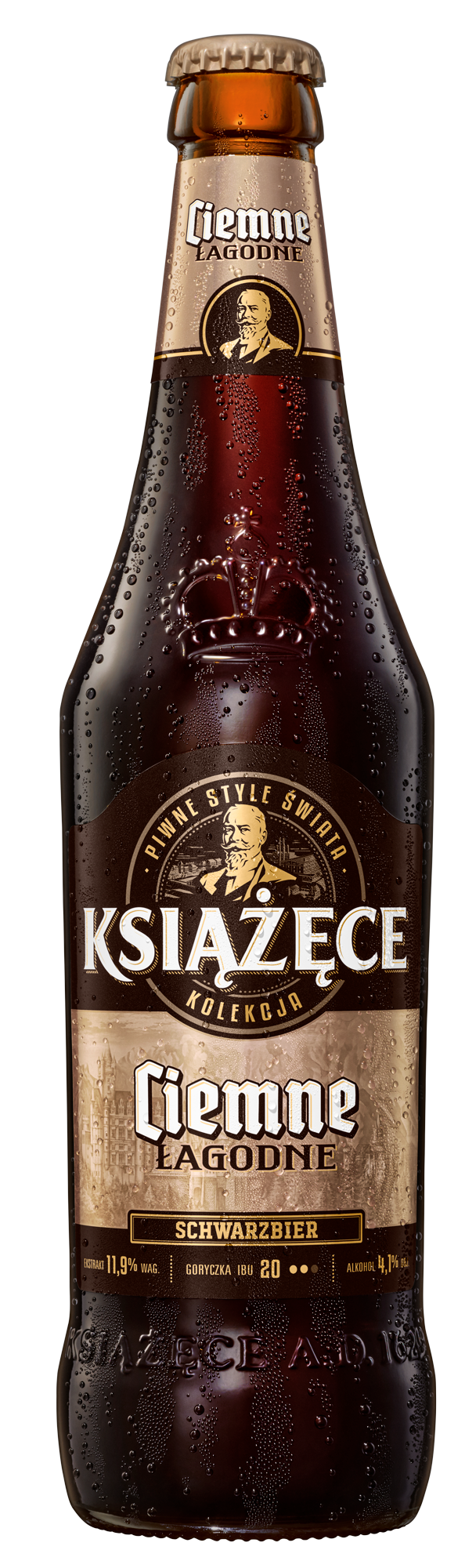 Piwo Książęce Ciemne Łagodne Butelka 500Ml