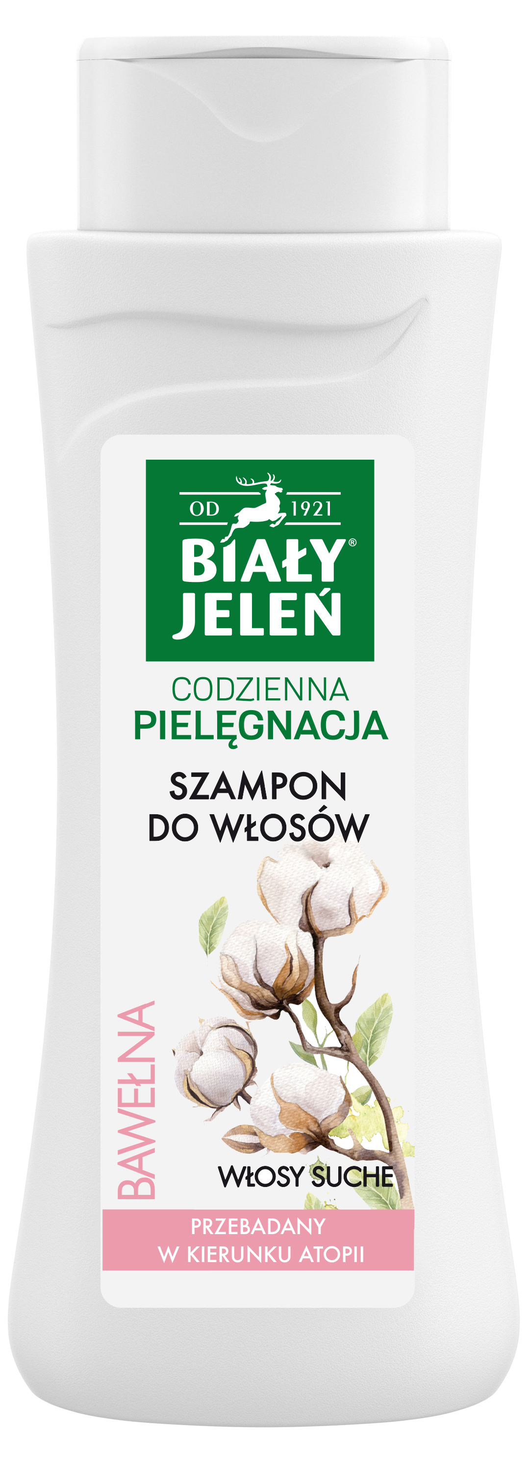 Biały Jeleń Szampon Do Włosów Suchych Z Czystą Bawełną 300Ml