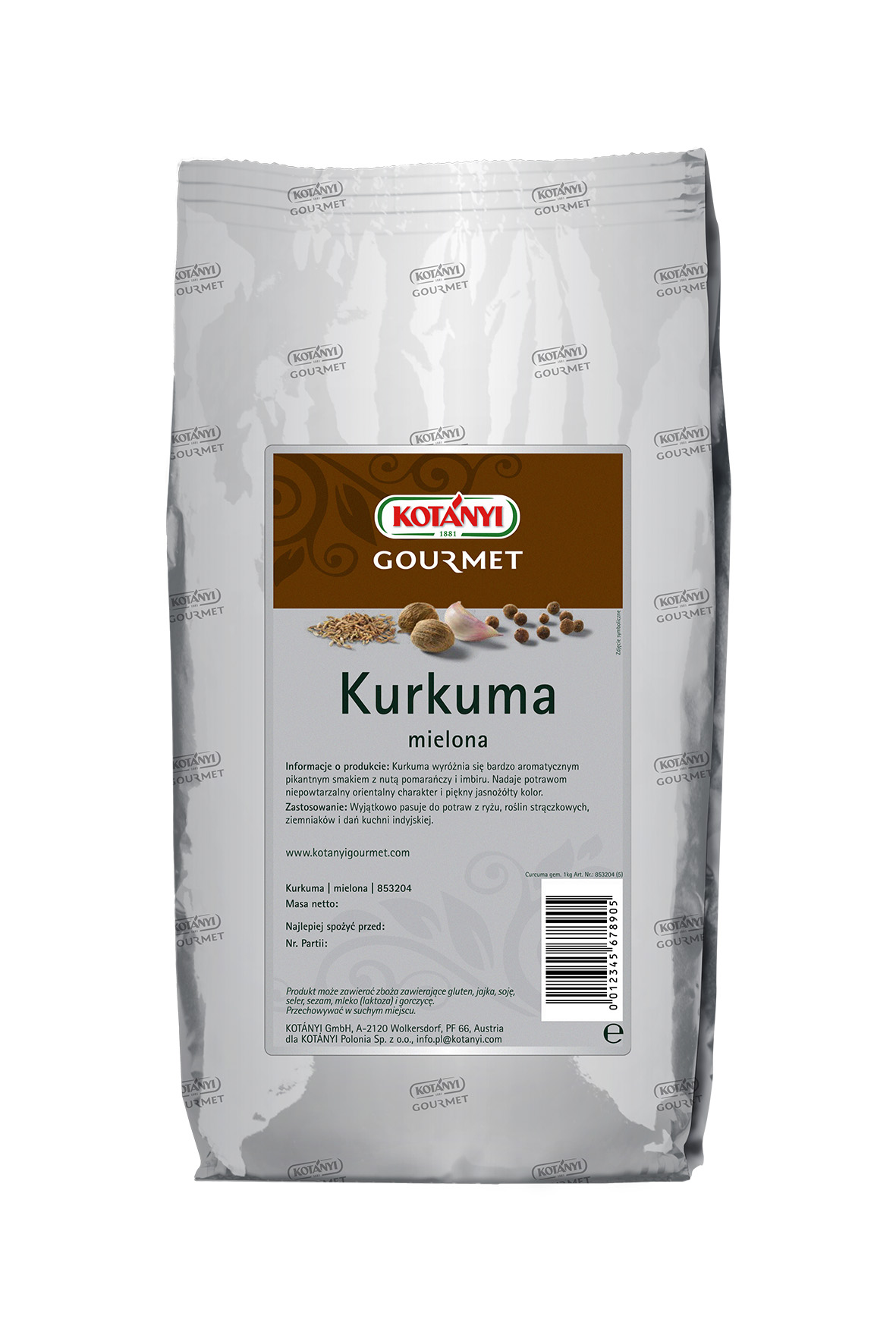 Kotanyi Kurkuma Mielona 1000G