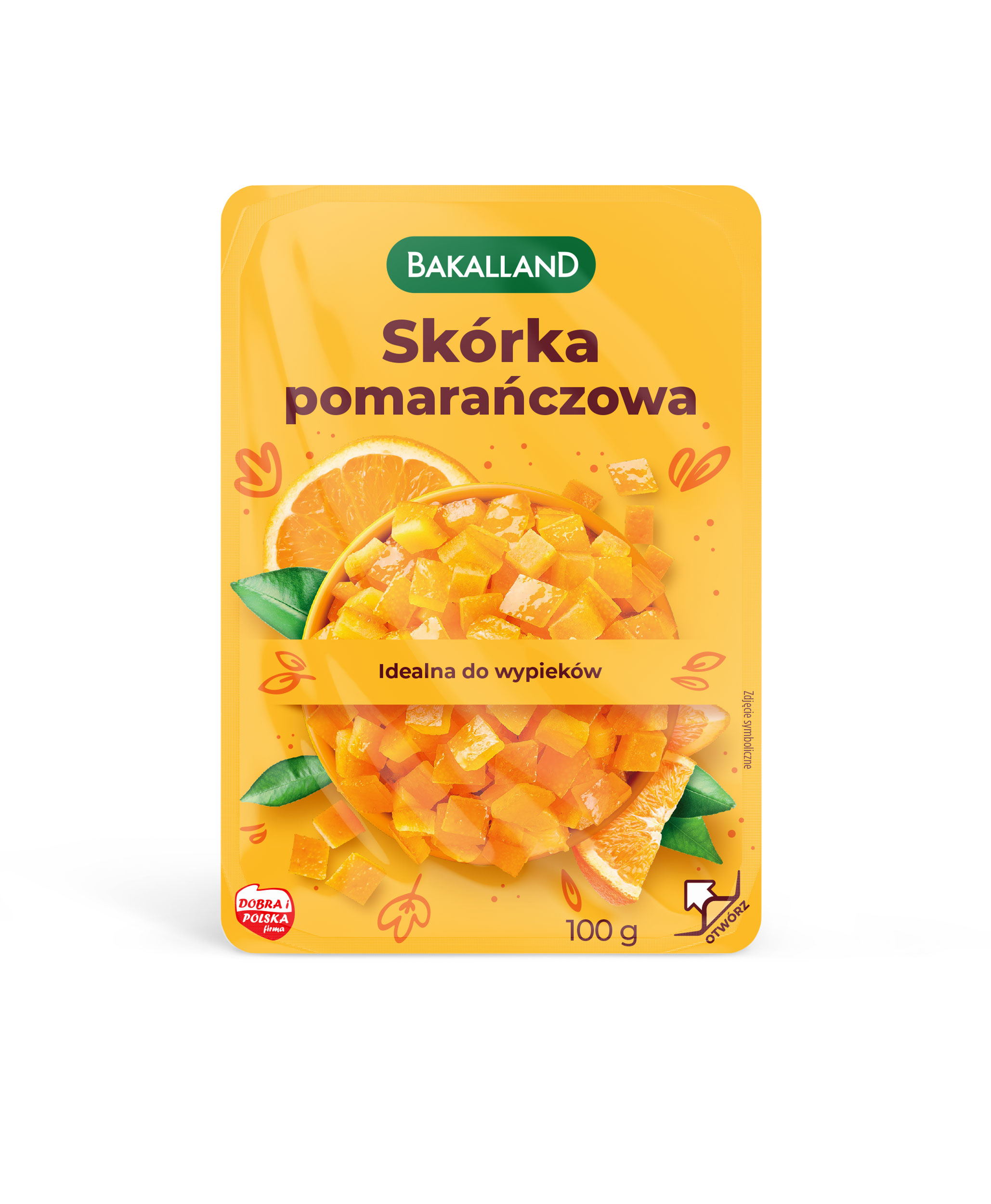Skórka Pomarańczowa 100G Bakalland