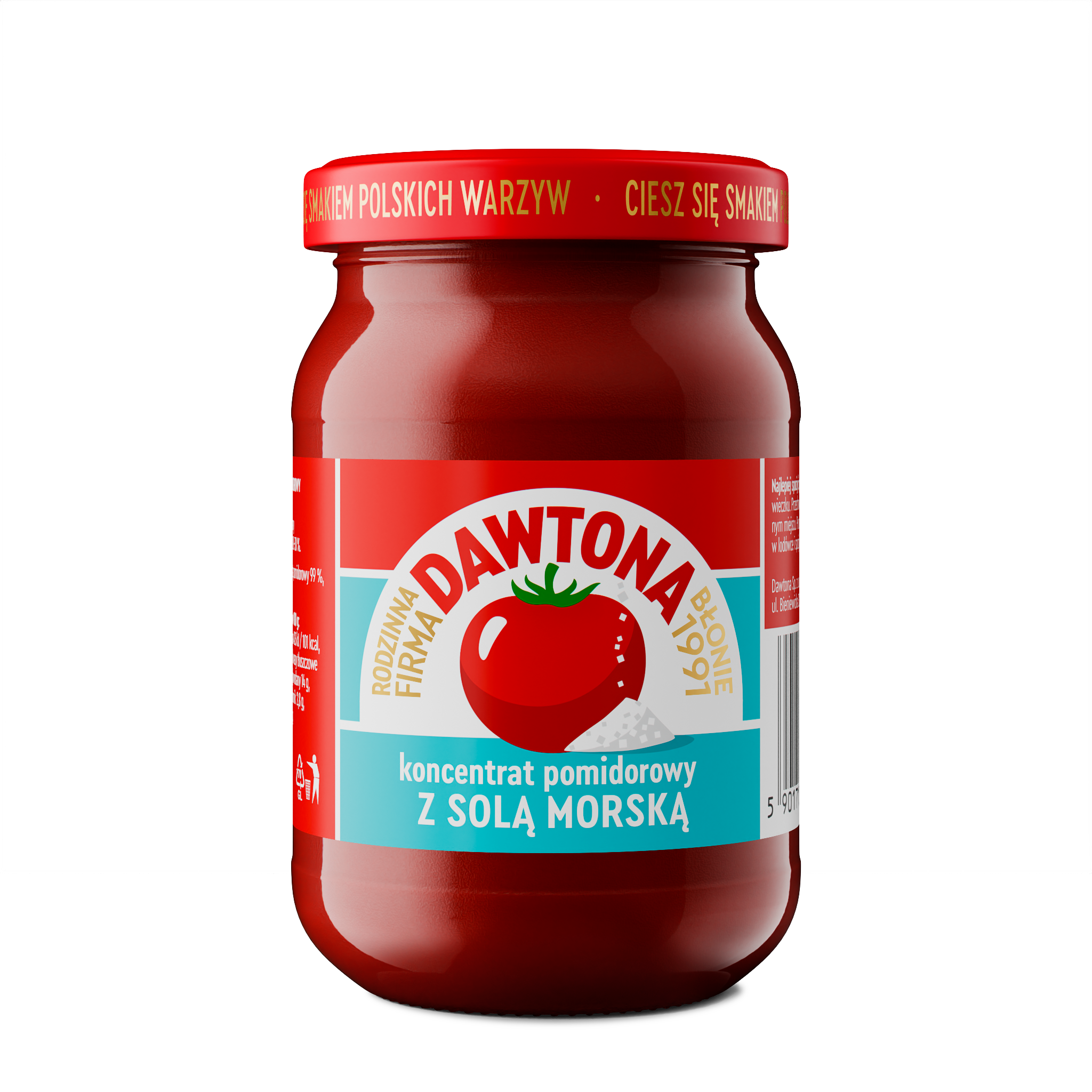 Koncentrat Pomidorowy Z Solą Morską 190G Dawtona