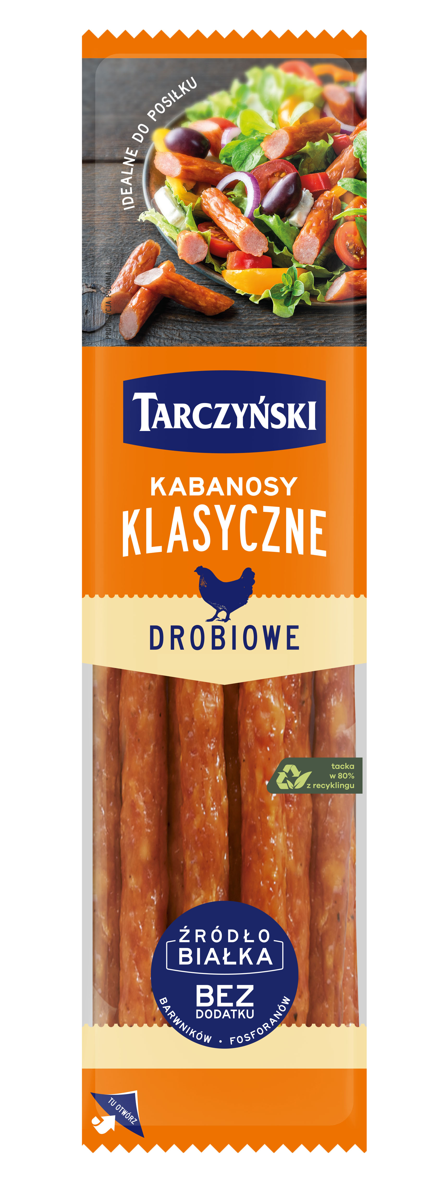 Kabanos Klasyczny Drobiowy Z Dodatkiem Wieprzowiny 300 G Tarczyński