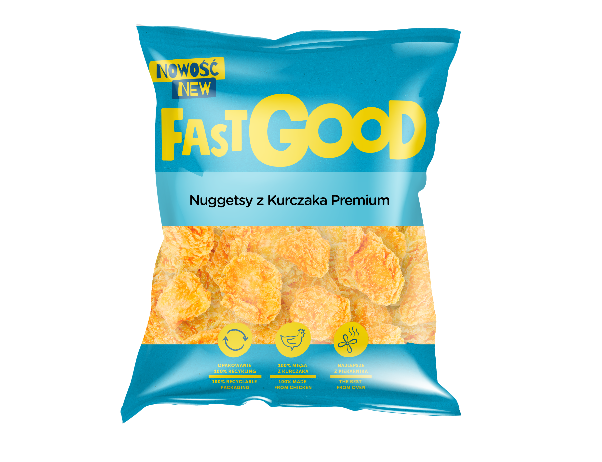 Fast Good Nuggetsy Z Kurczaka Premium 1 Kg