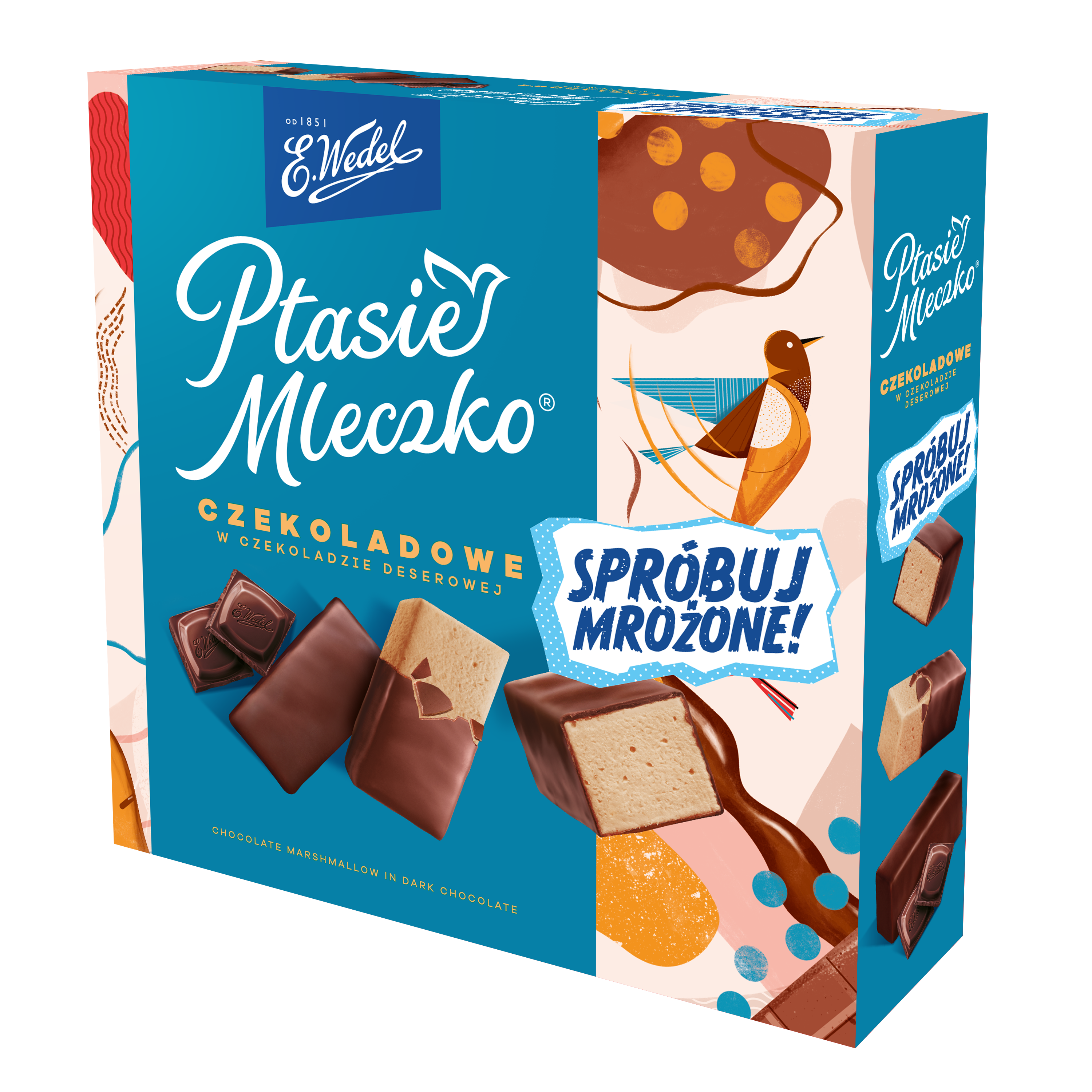E.Wedel Ptasie Mleczko Czekoladowe W Czekoladzie Deserowej 340G