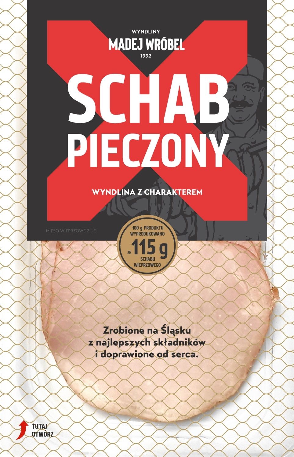 Schab Pieczony Plastry 90 G Madej Wróbel