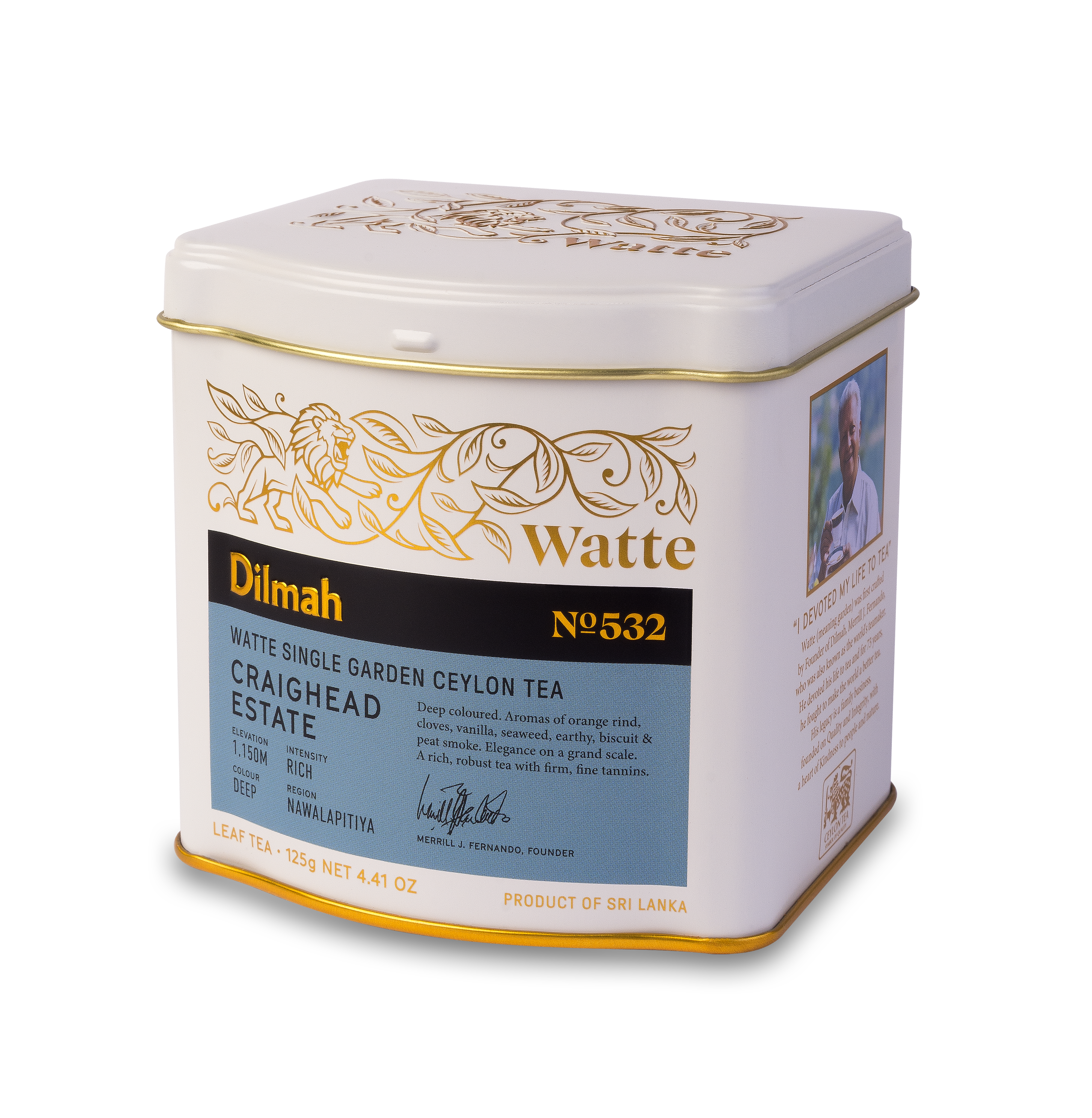 Dilmah Watte Single Garden Ceylon Tea Craighead Estate 125 G