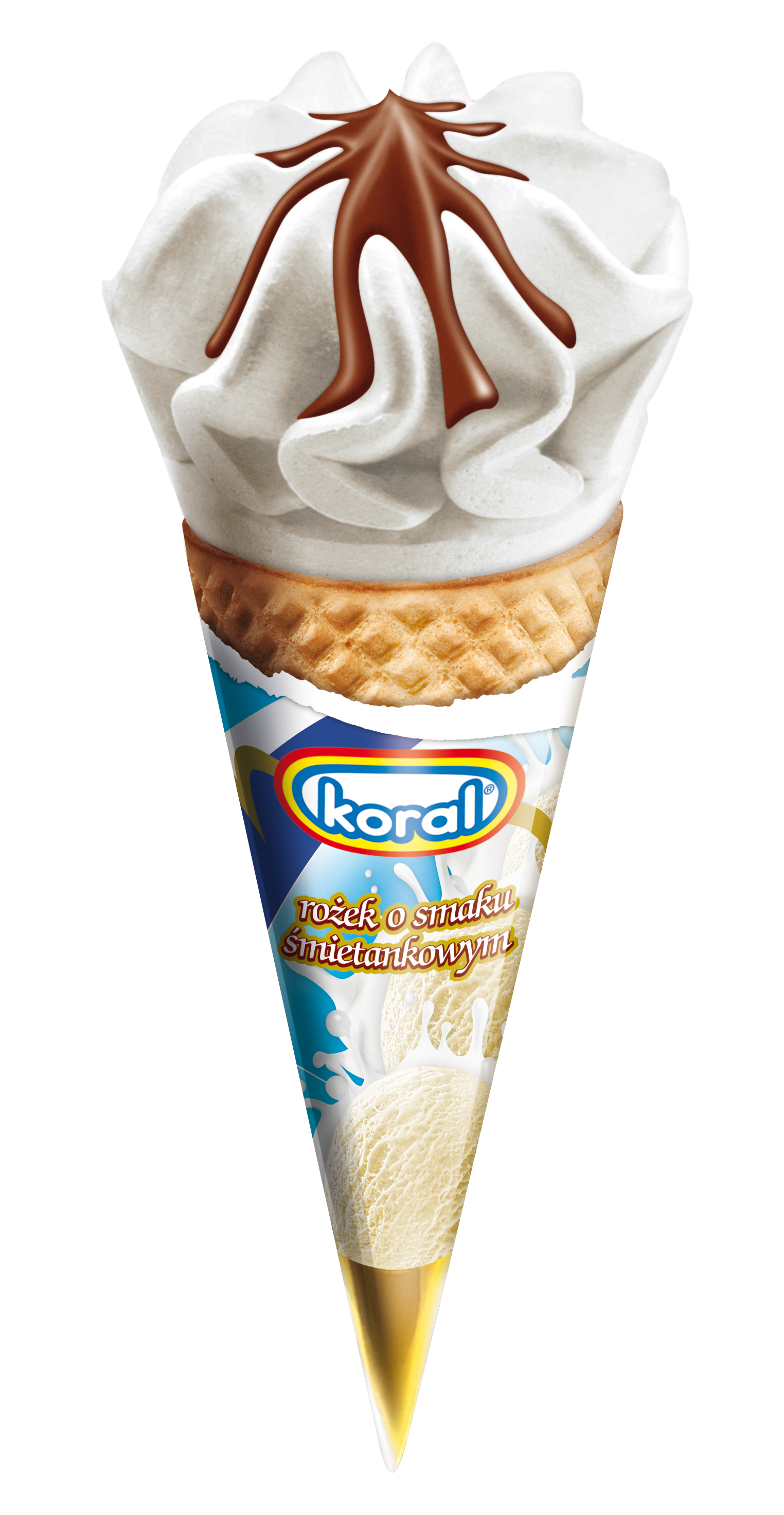 Koral Lody O Smaku Śmietankowym Rożek 110 Ml