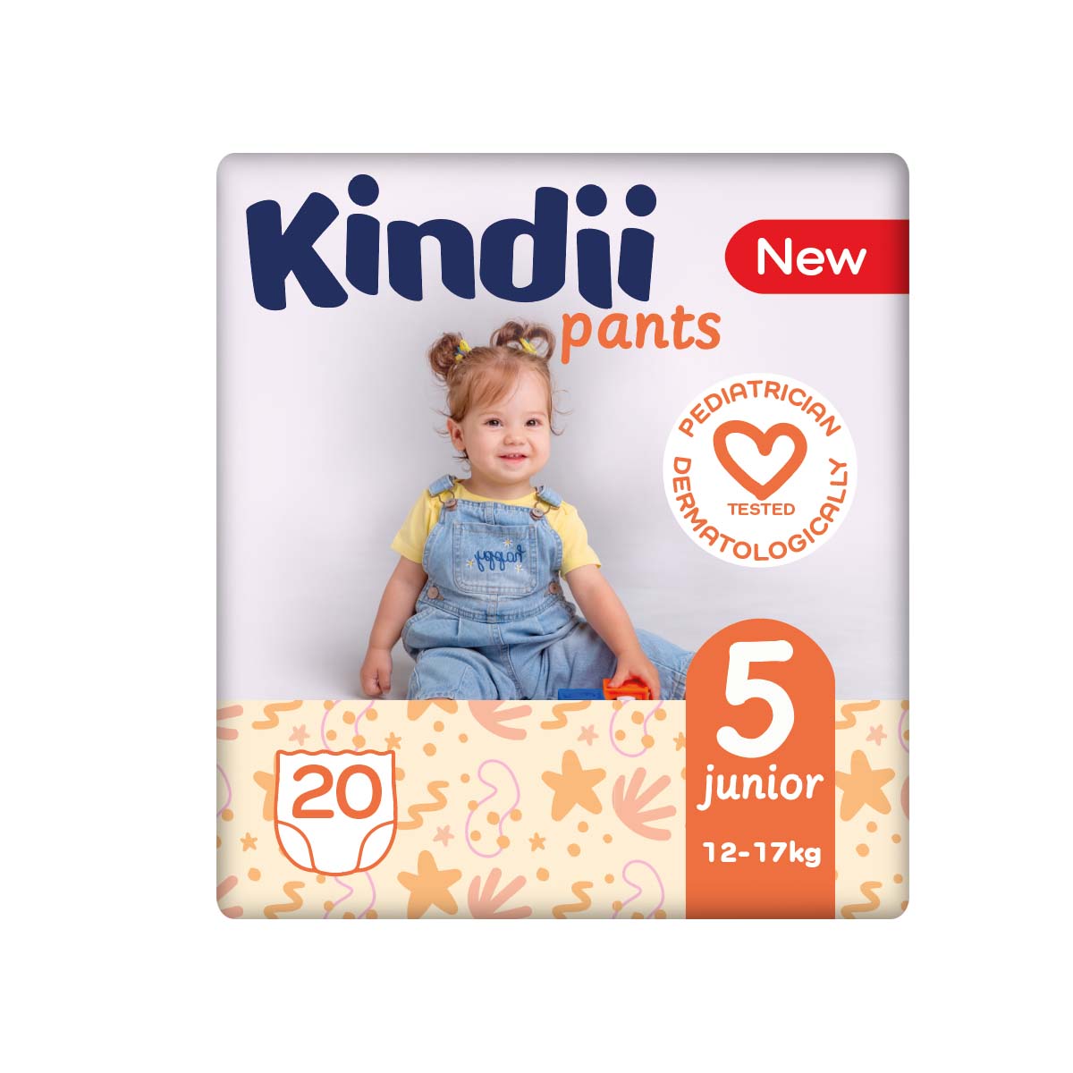 Kindii Pieluchomajtki Junior Rozmiar 5 (12-17 Kg) 20 Szt.