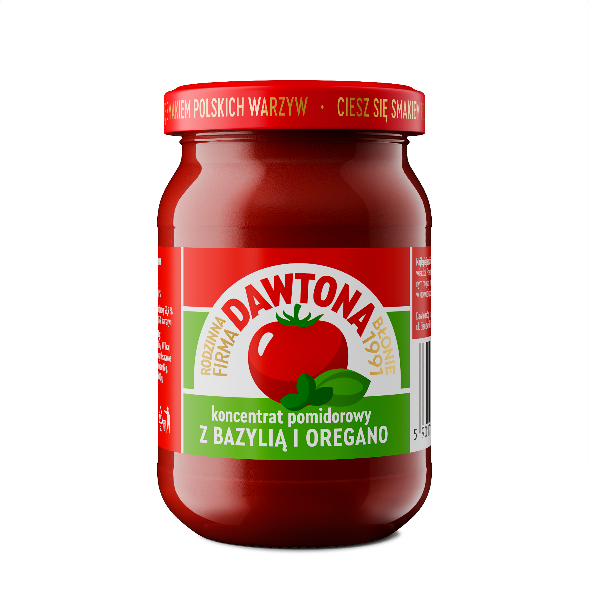 Koncentrat Pomidorowy Z Bazylią 190G Dawtona