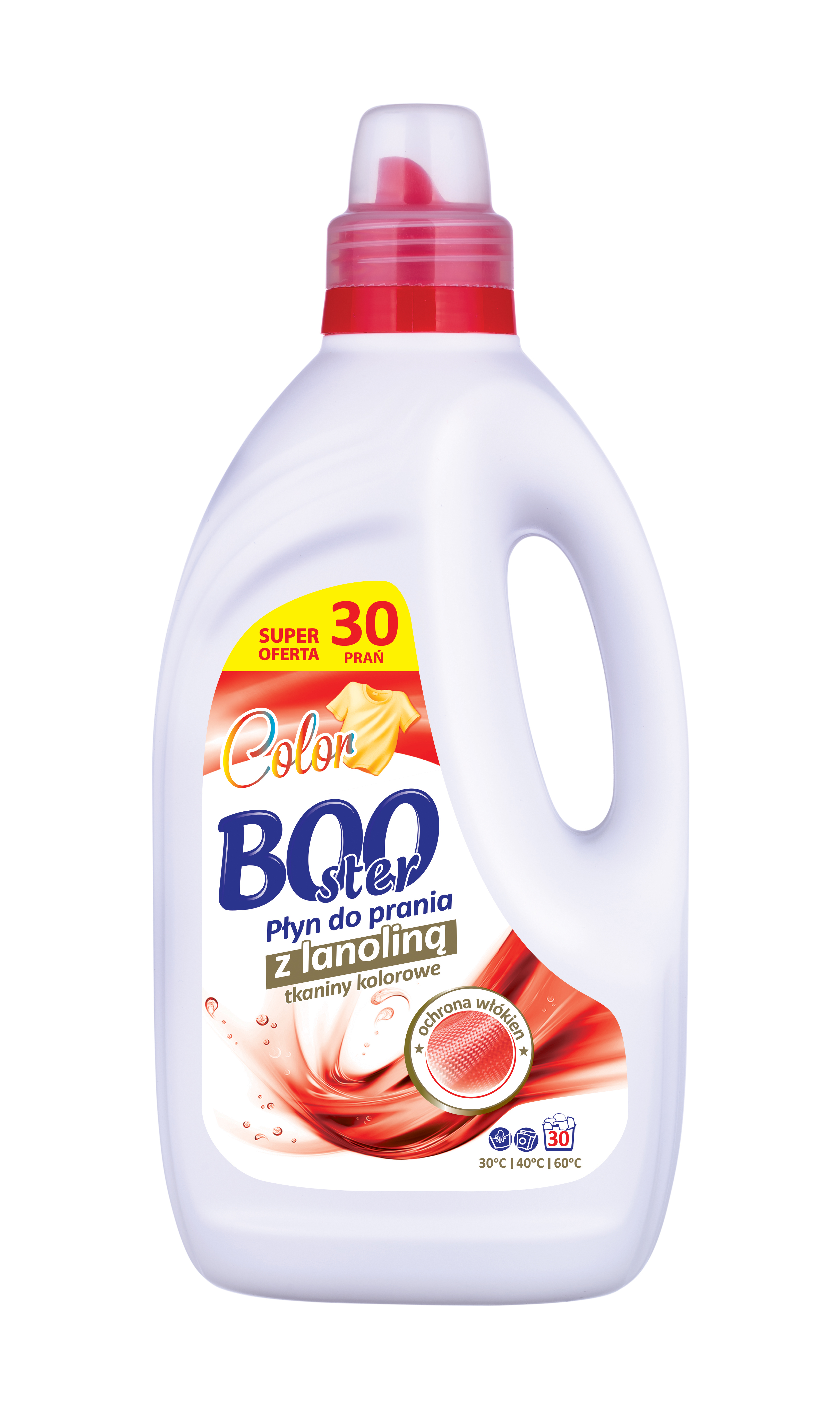 Booster Płyn Do Prania Tkanin Kolorowych Z Lanoliną 1,5L