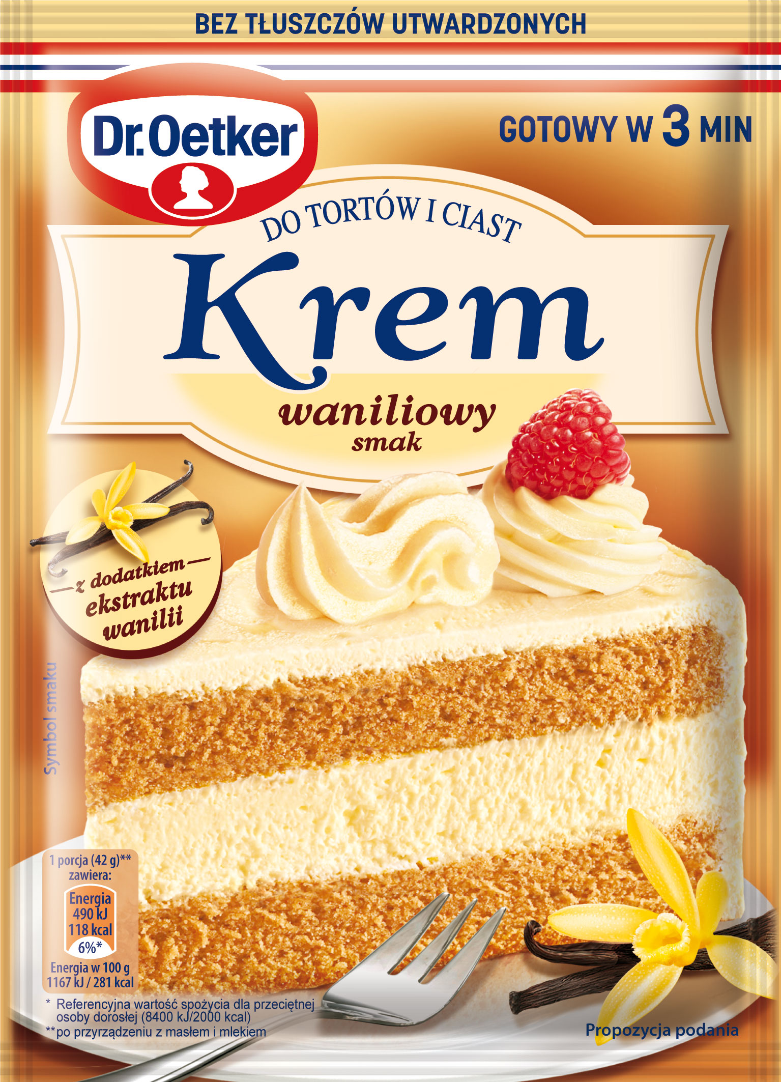 Dr. Oetker Krem Do Tortów I Ciast Smak Waniliowy 105 G
