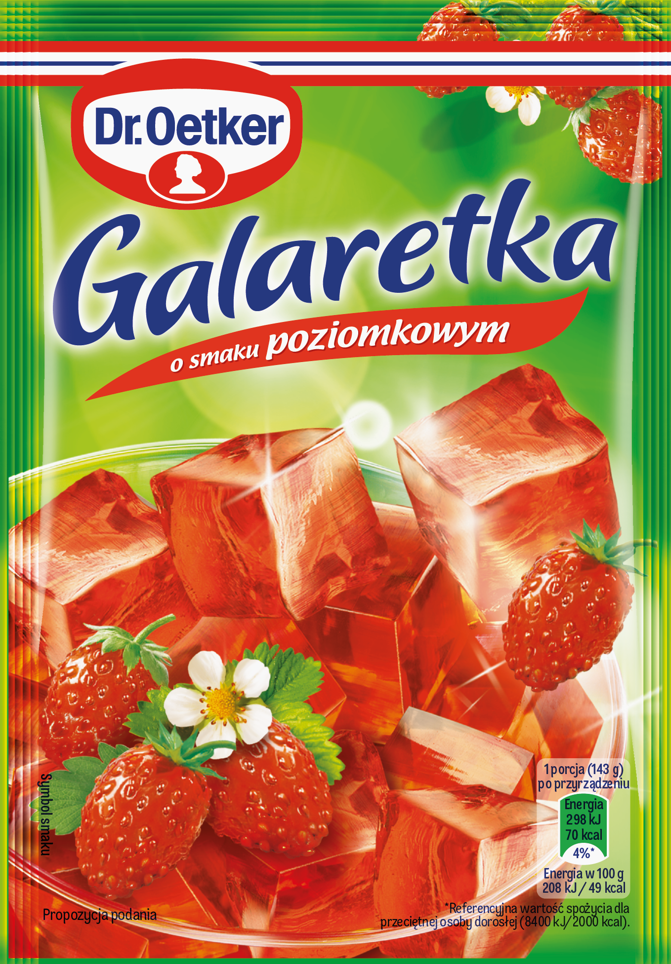 Dr. Oetker Galaretka O Smaku Poziomkowym 72 G