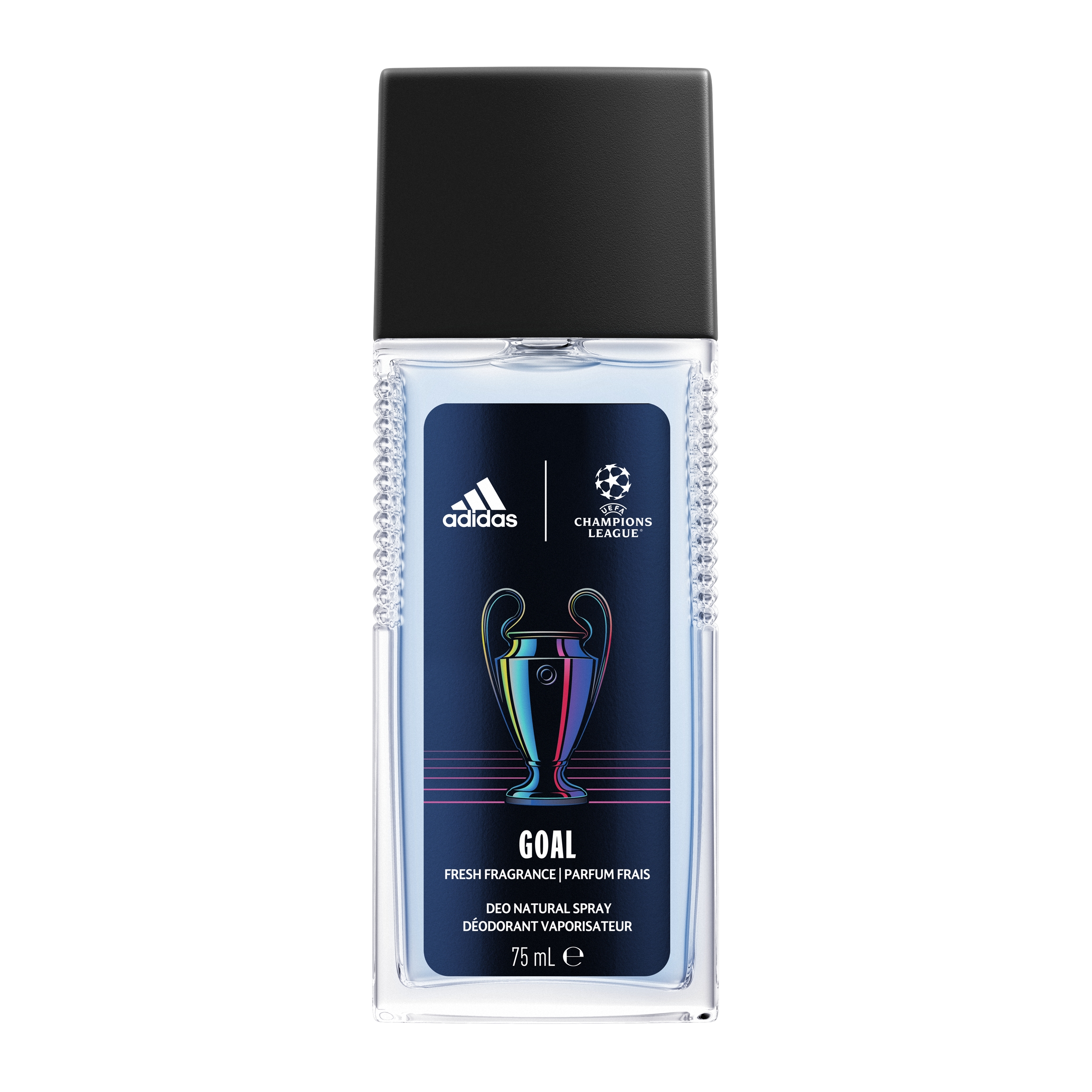 Adidas Uefa Champions League Goal Dezodorant W Naturalnym Sprayu Dla Mężczyzn, O Świeżym Zapachu Pomarańczy I Eukaliptusa, 75 Ml