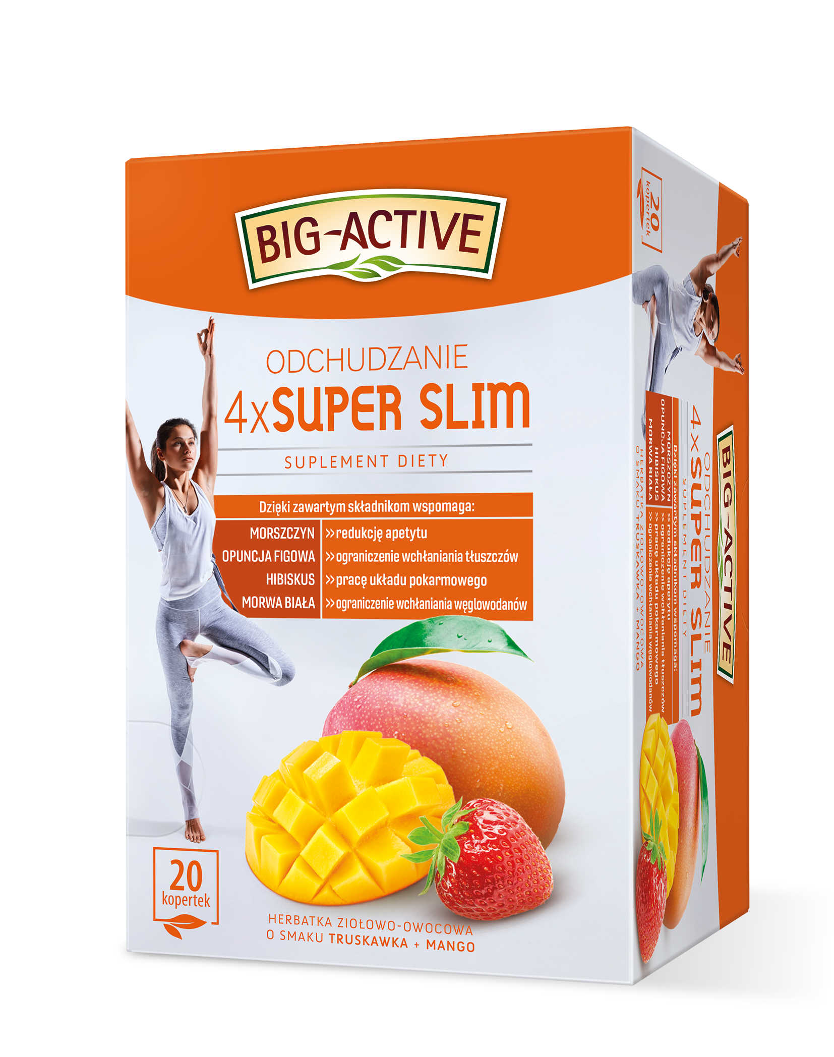 Big-Active - Superslim Odchudzanie. (Suplement Diety) (20 Torebek X 2G). 40G