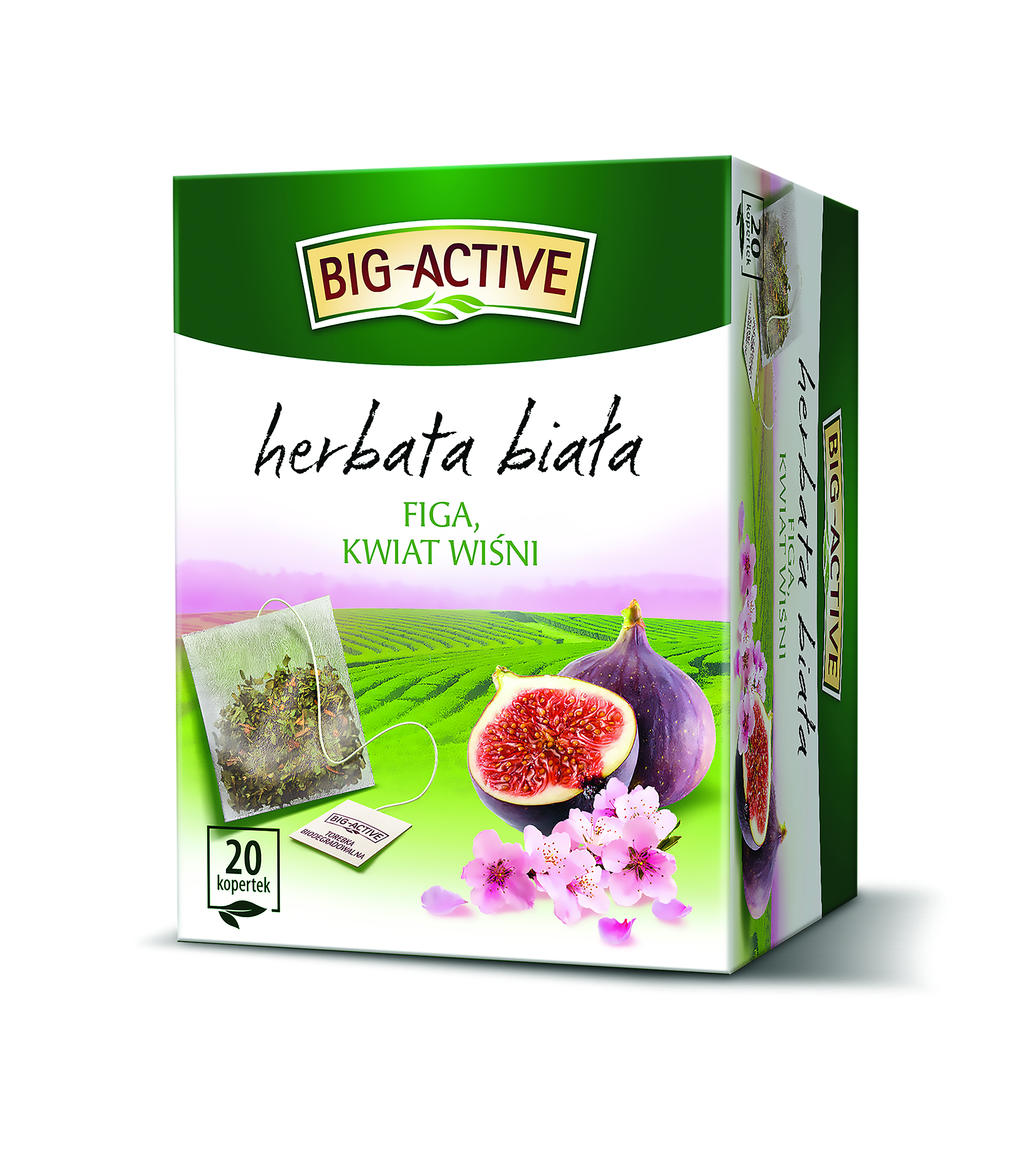 Big-Active Herbata Biała Figa I Kwiat Wiśni (20 Torebek X 1,5G) 30G