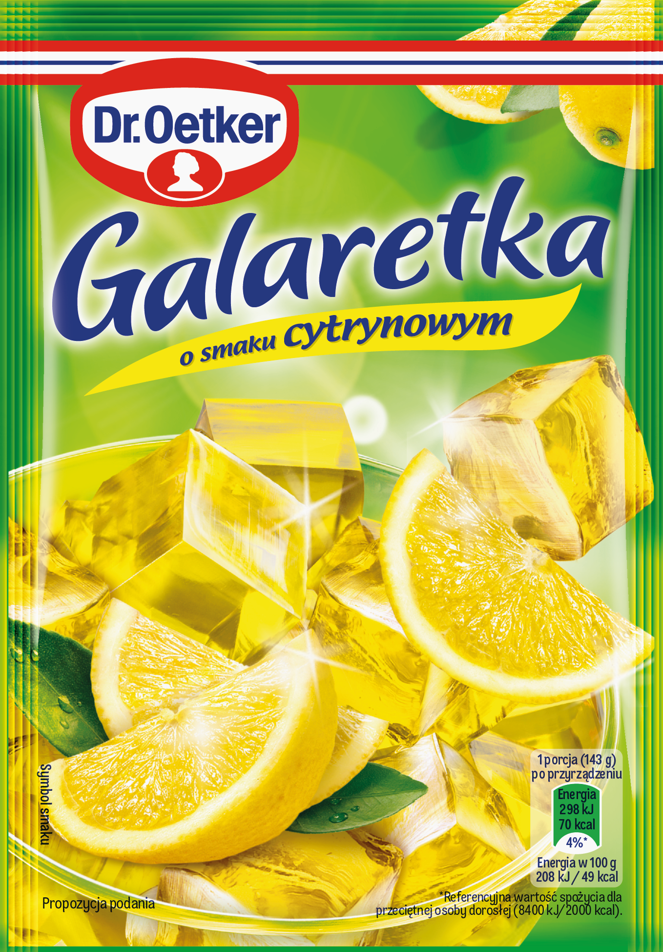 Dr. Oetker Galaretka O Smaku Cytrynowym 72 G