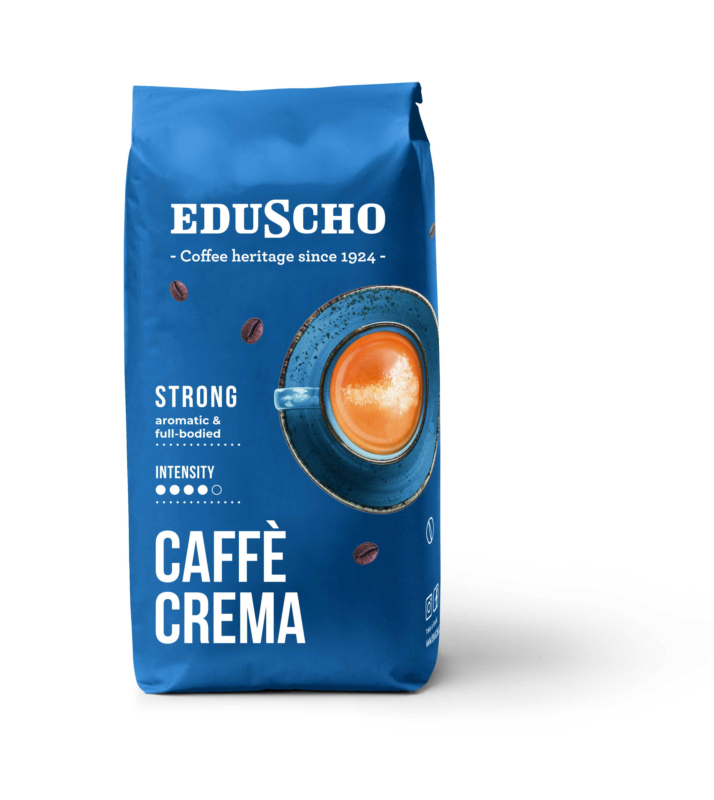 Kawa Ziarnista Eduscho Crema Strong 1000G Wb