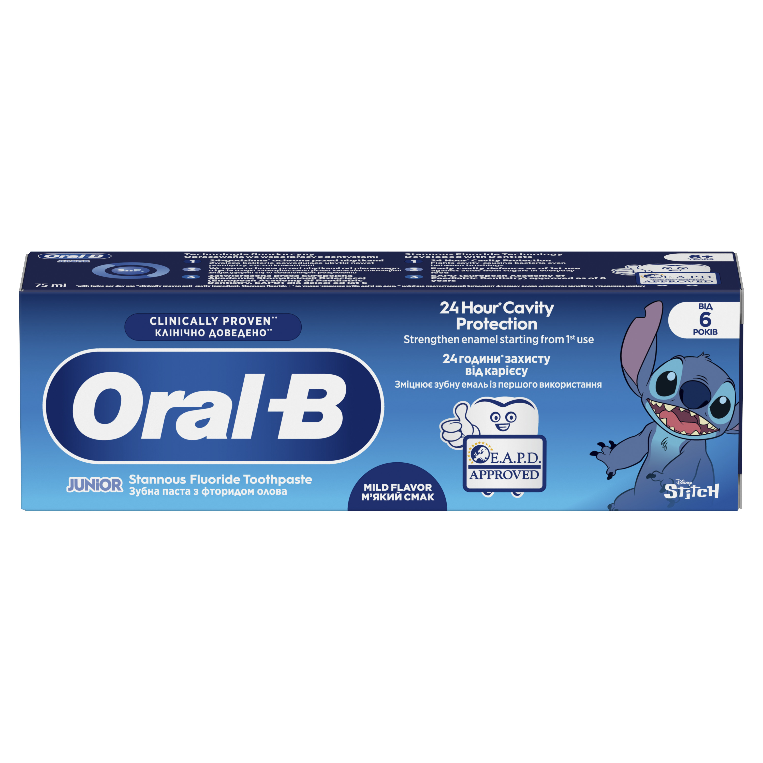 Oral-B Pro Junior Pasta Do Zębów 6-12 Lat 75 Ml