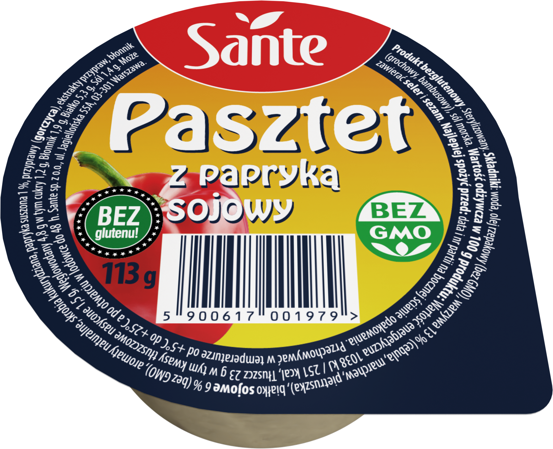 Pasztet Sojowy Z Papryką 113G Sante