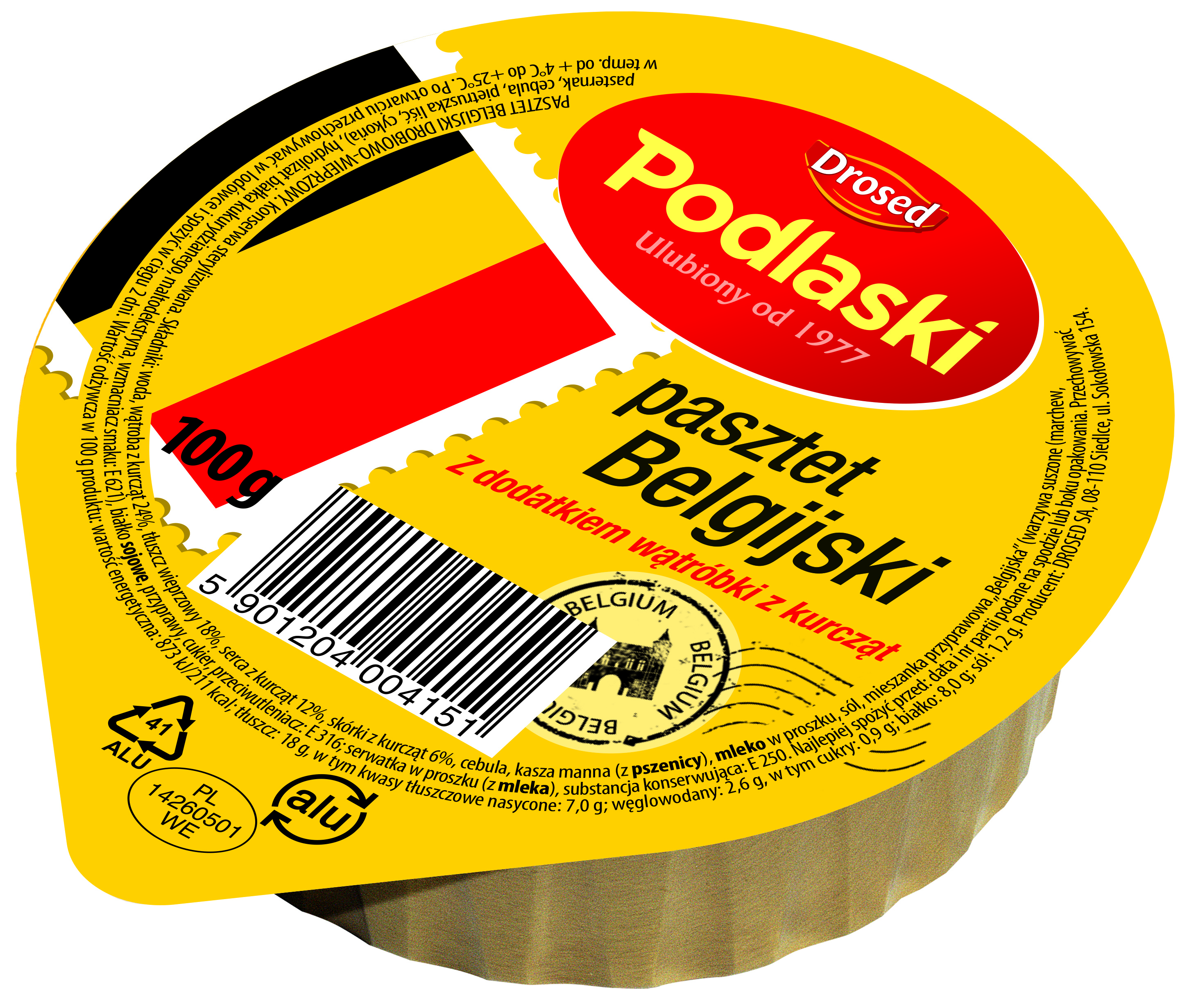 Pasztet Podlaski Belgijski 100G