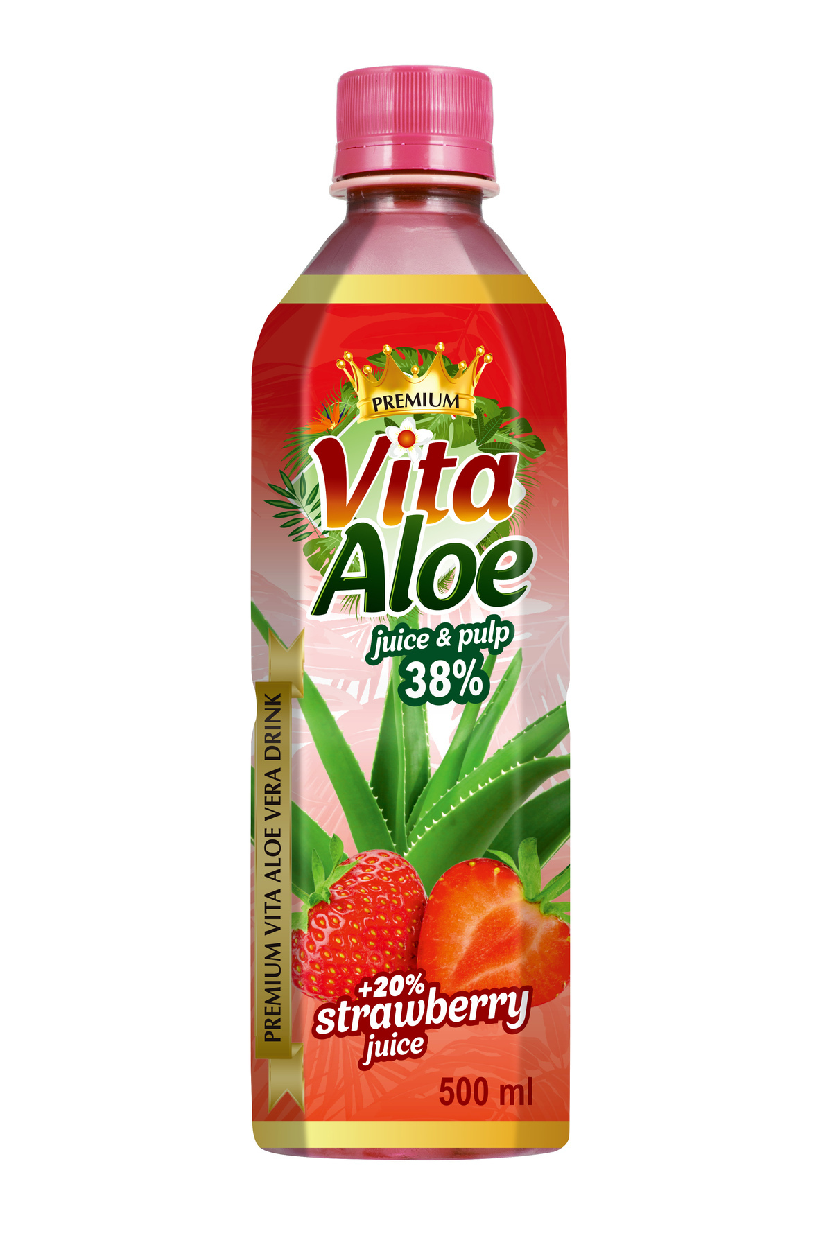 Vita Aloe Napój Z Aloesem 38% 0,5L Truskawka