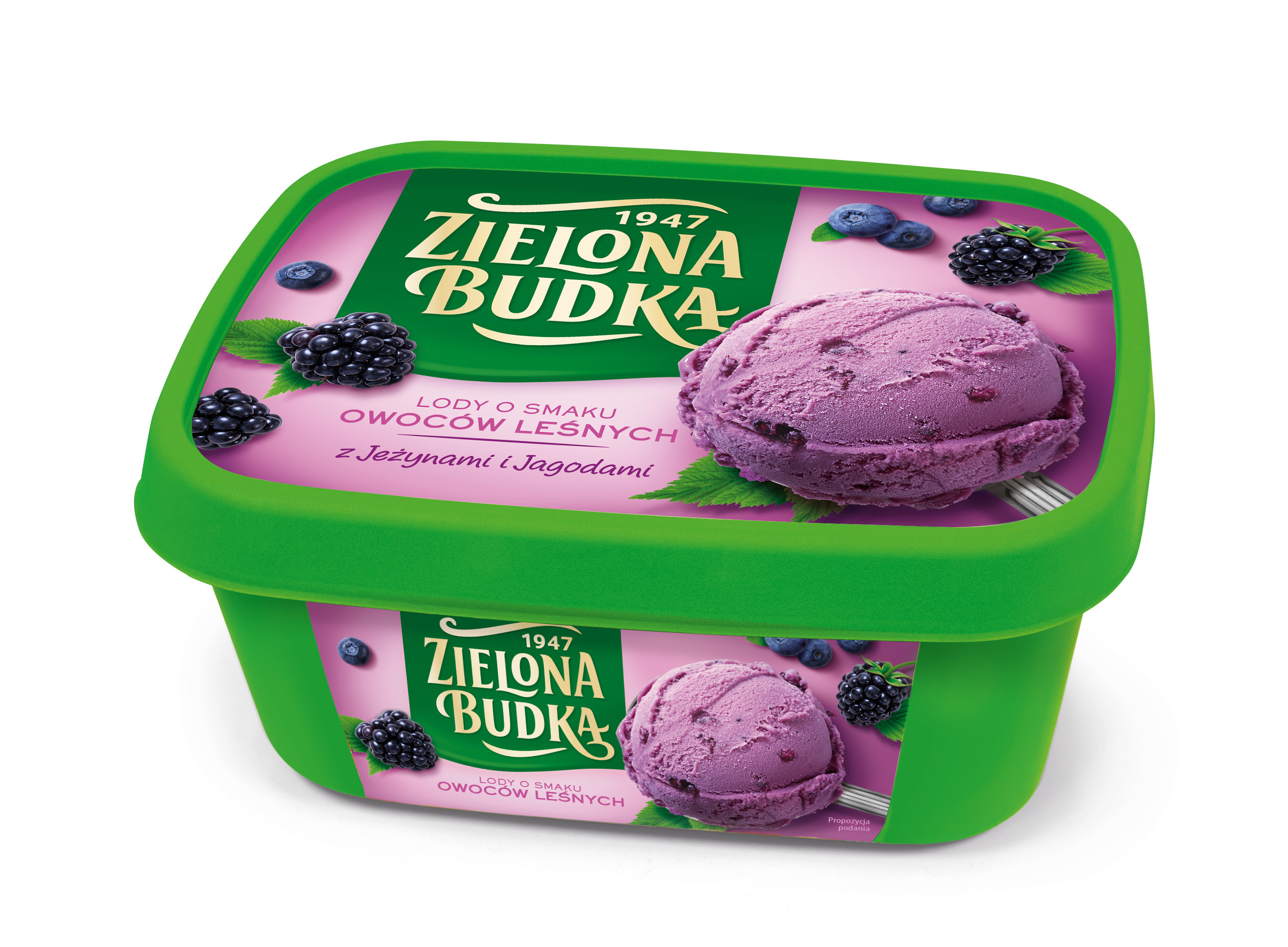 Zielona Budka Lody O Smaku Owoców Leśnych 1000 Ml/549 G
