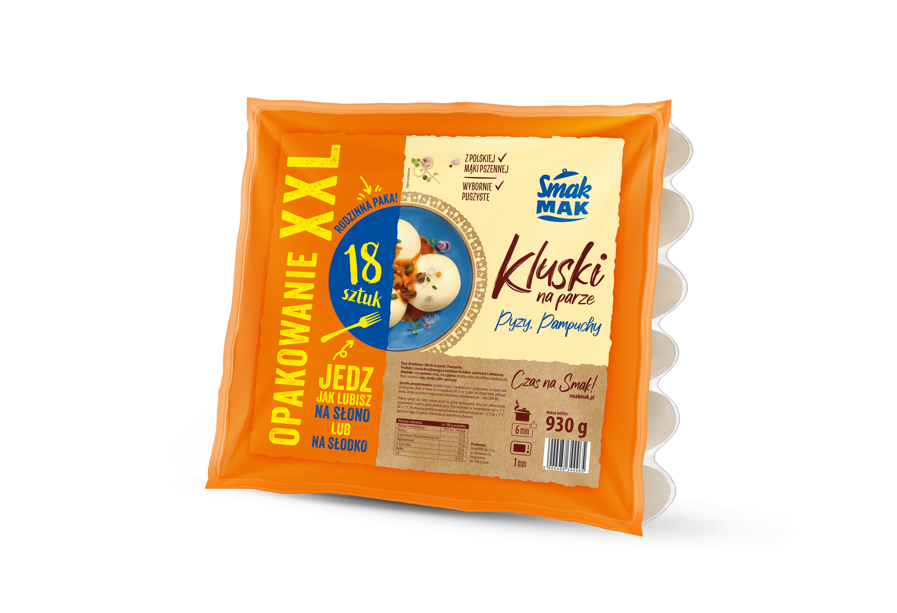 Smakmak Kluski Na Parze Pyzy, Pampuchy 930G