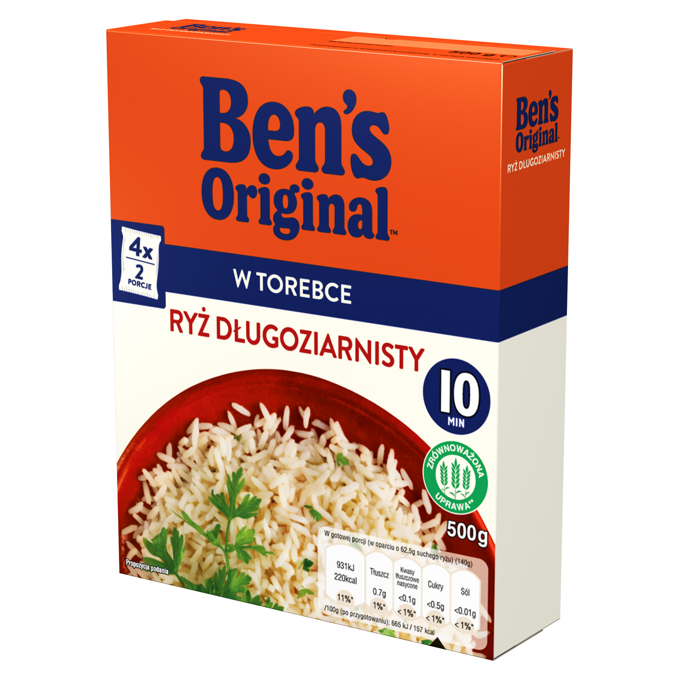 Ben'S Ryż Długoziarnisty Parboiled 500G