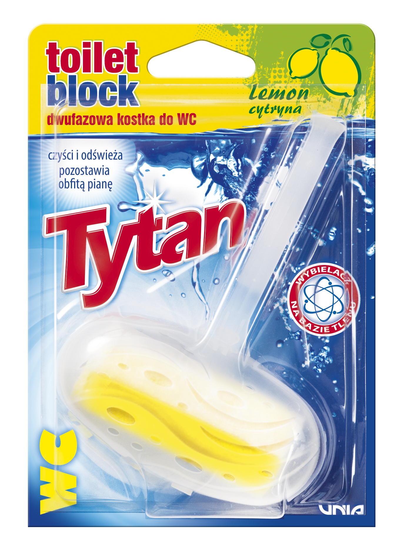 Dwufazowa Kostka Do Wc Tytan Cytrynowy Koszyczek 40G