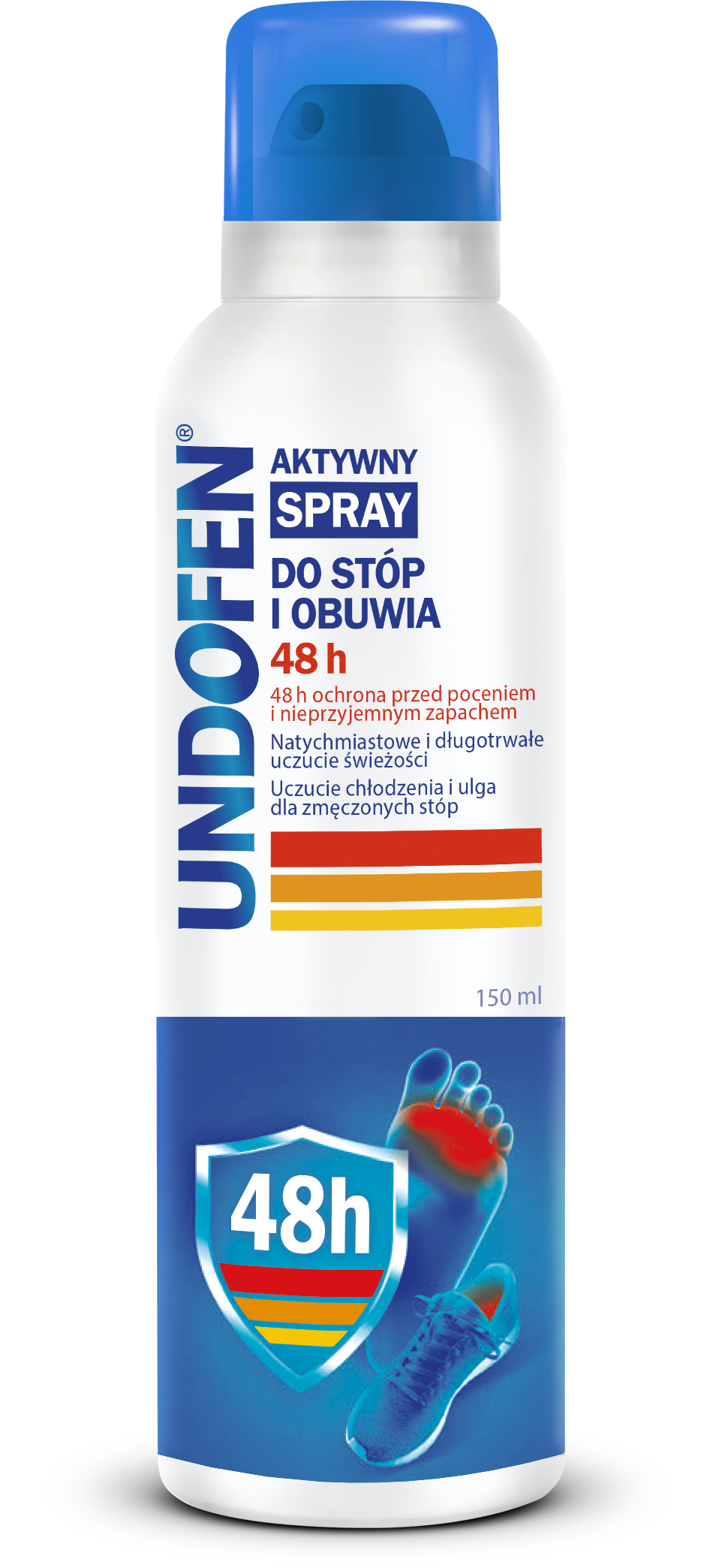 Undofen Aktywny Spray Do Stóp I Obuwia 48H 150 Ml