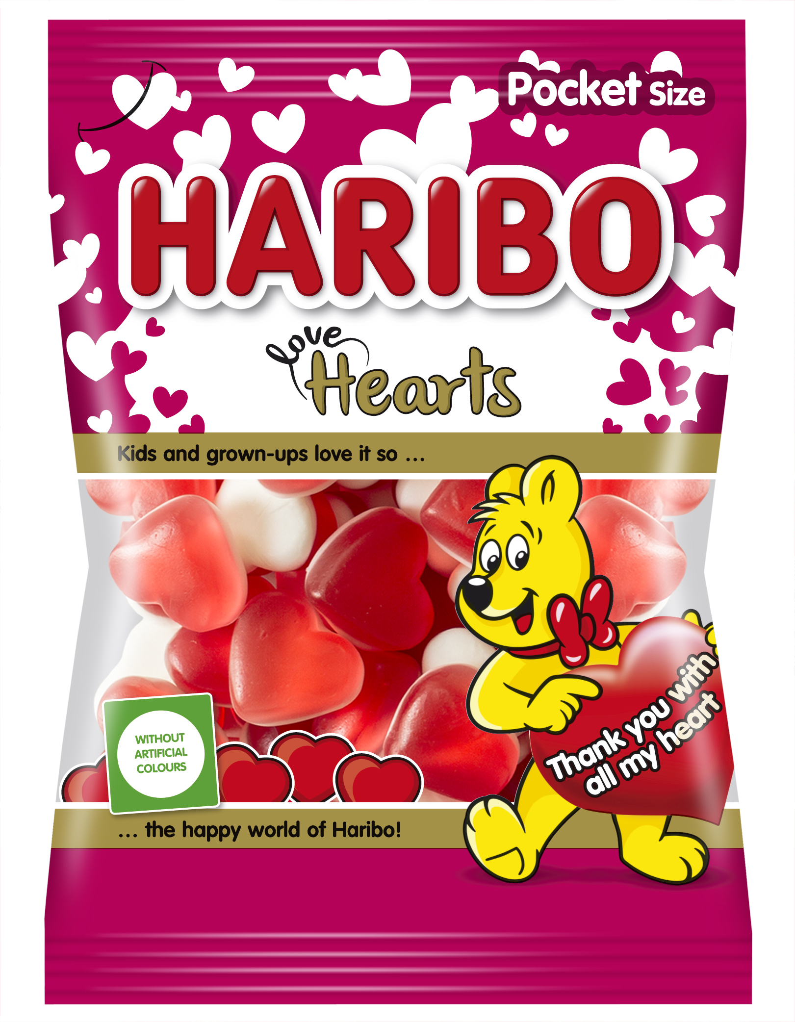 Haribo Love Hearts 80G