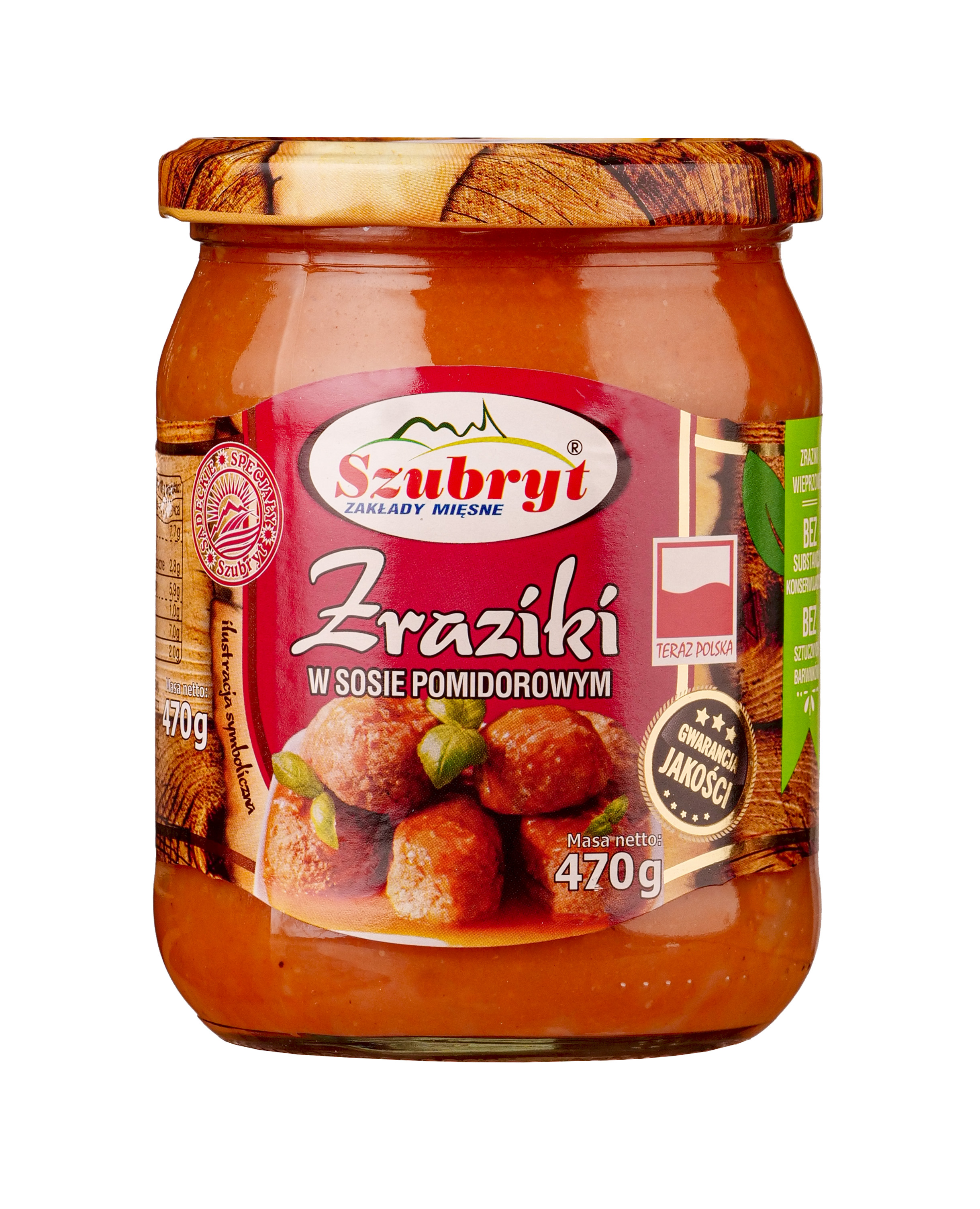 Szubryt Zraziki W Sosie Pomidorowym 470 G