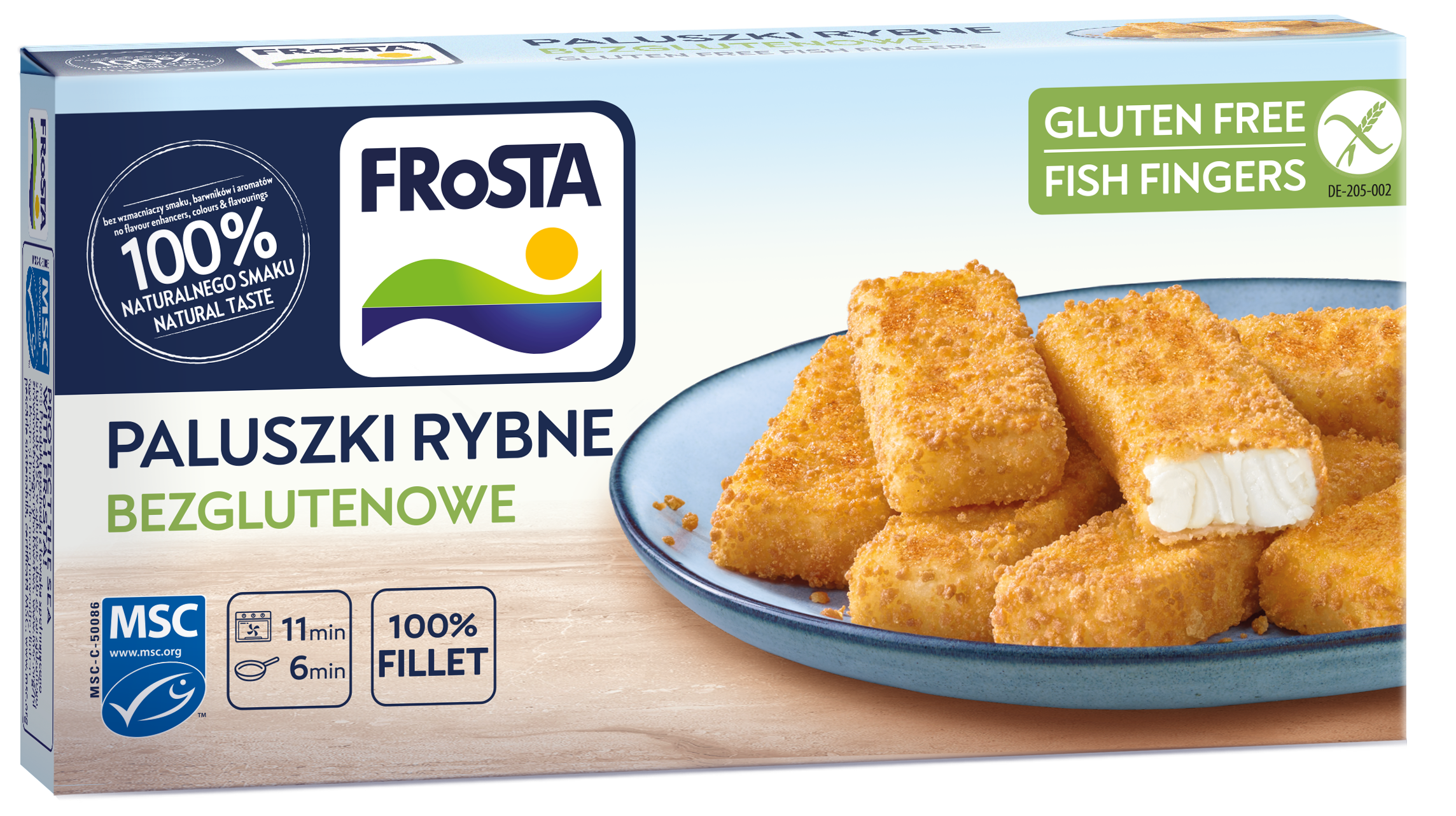 Frosta Paluszki Rybne Bezglutenowe 300 G