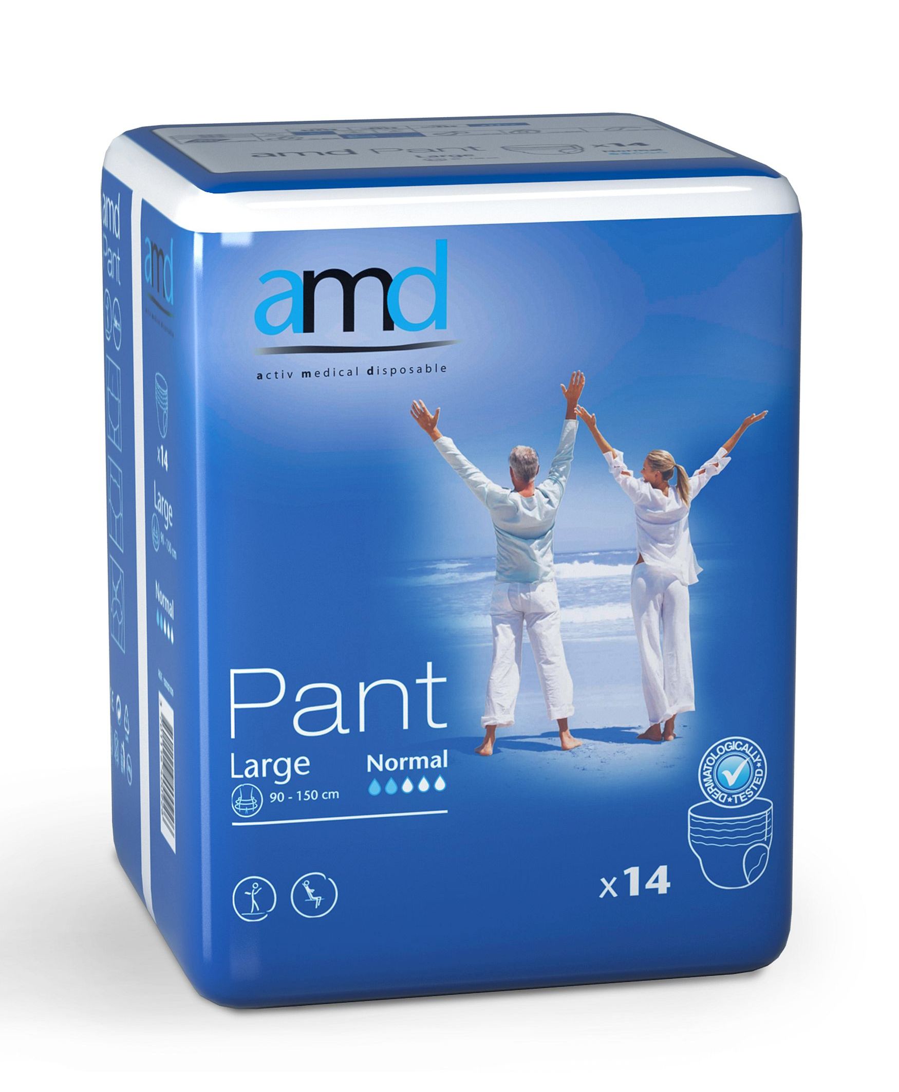 Majtki Chłonne Amd Pant Large Normal (14 Sztuk)