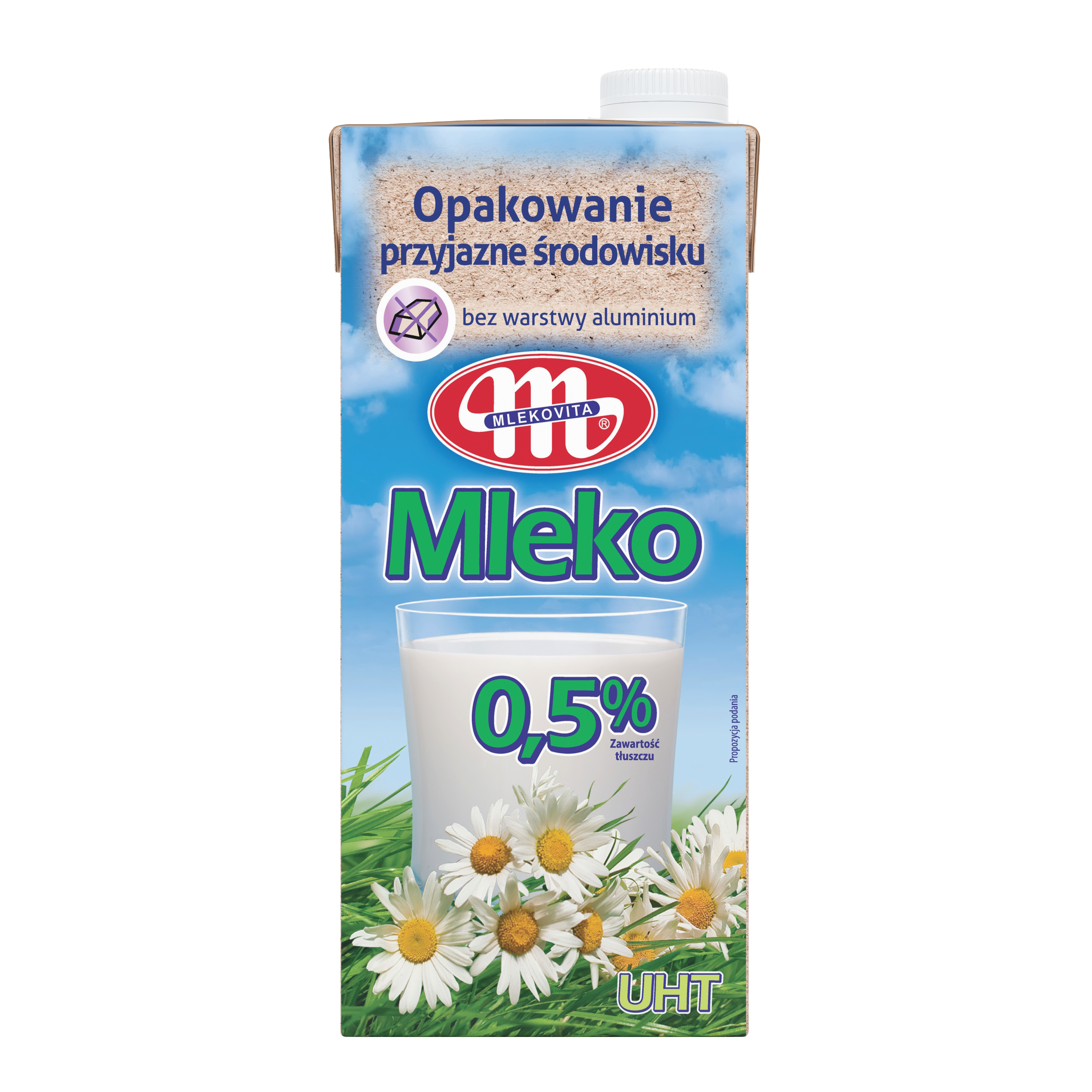 Mlekovita Mleko Uht 0,5% Tłuszczu 1L