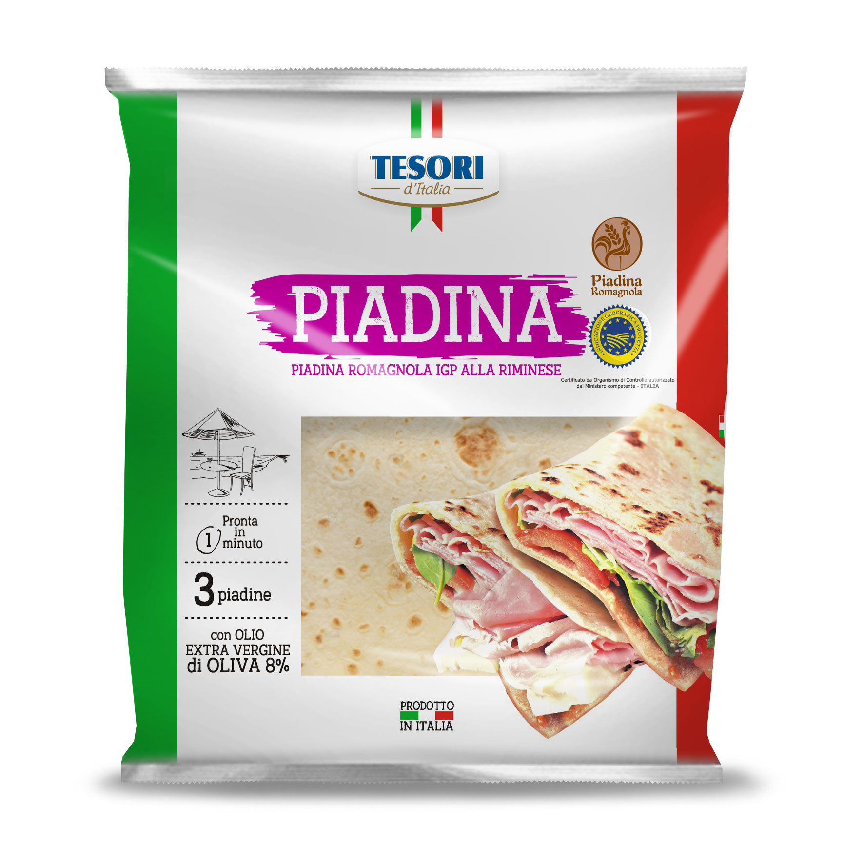 Piadina Tesori D'Italia 360 G 3 Szt.