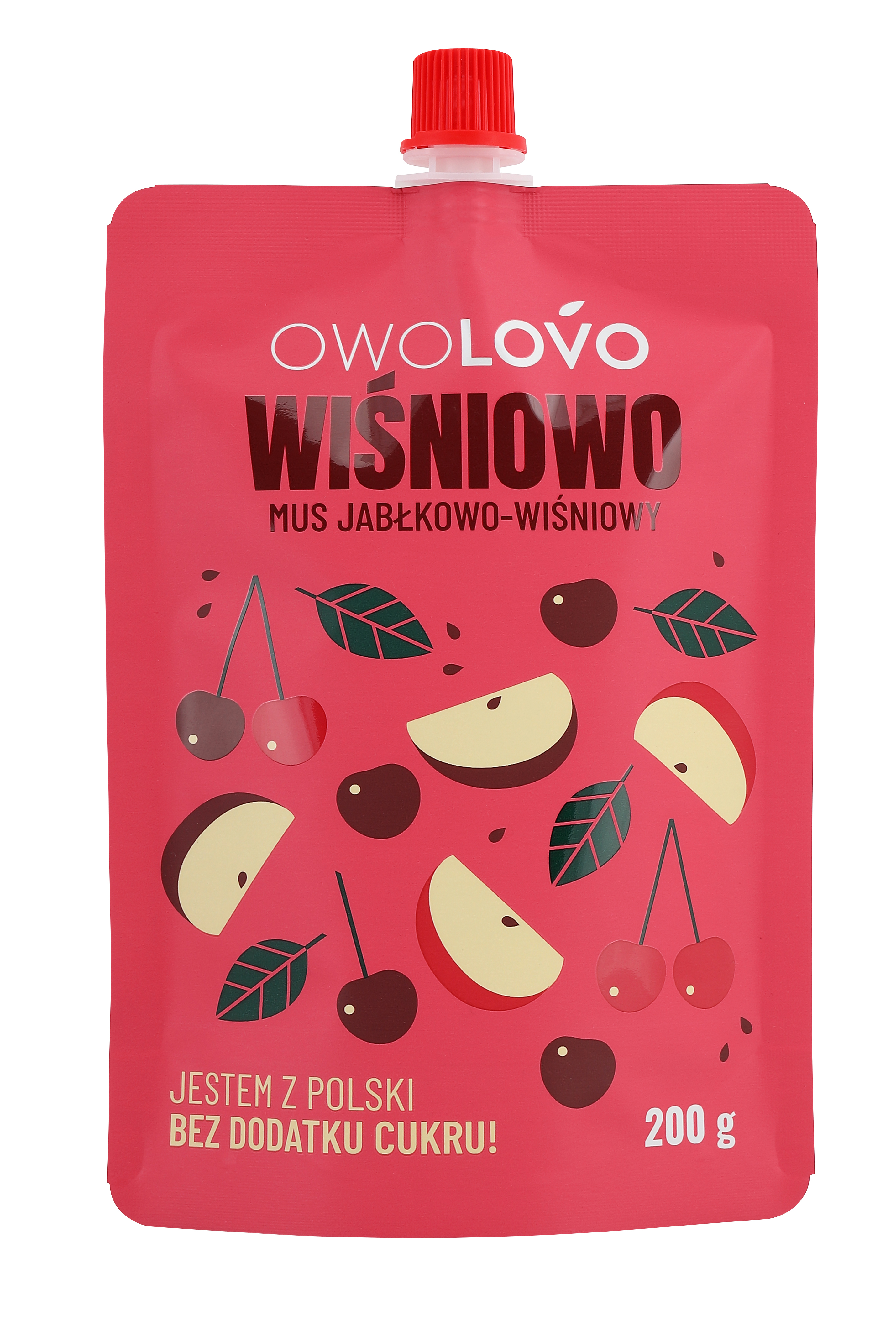 Mus Jabłkowo-Wiśniowy 200G * Wiśniowo Owolovo