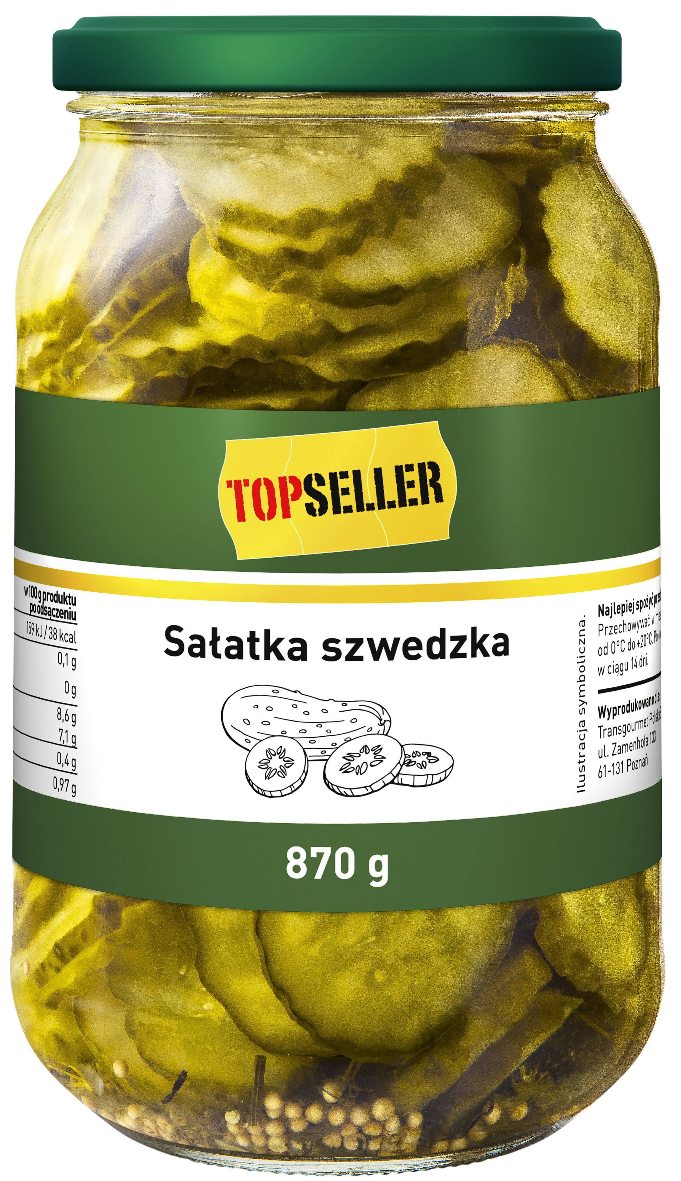 Topseller Sałatka Szwedzka 870G