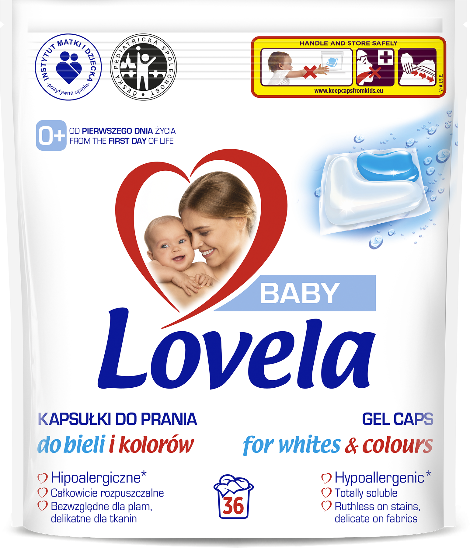 Lovela Baby Uniwersalne Kapsuki Do Prania 36 Sztuk.